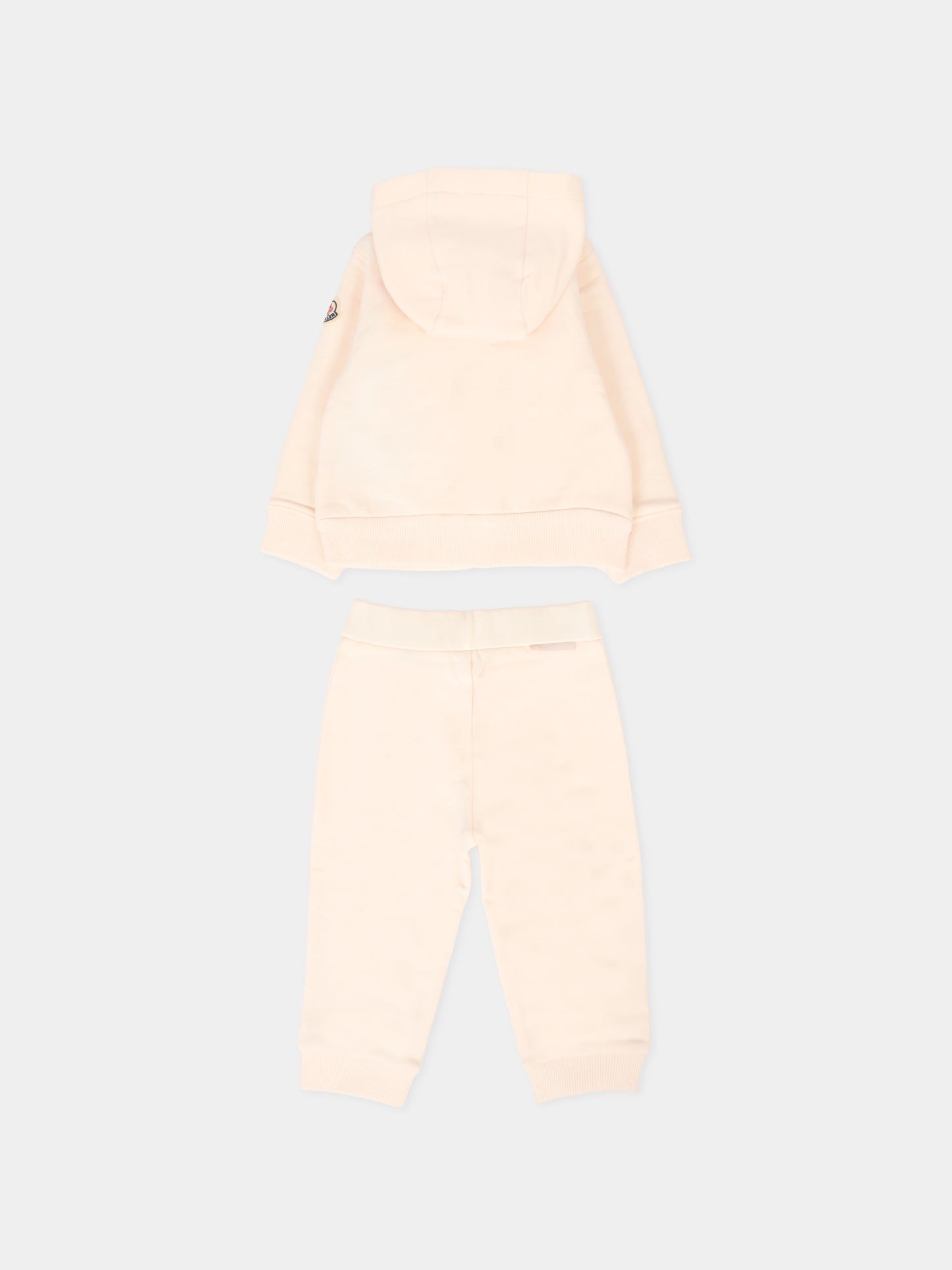 Completo rosa per neonata con logo,Moncler Kids,K2951 8M00010 89A23 529