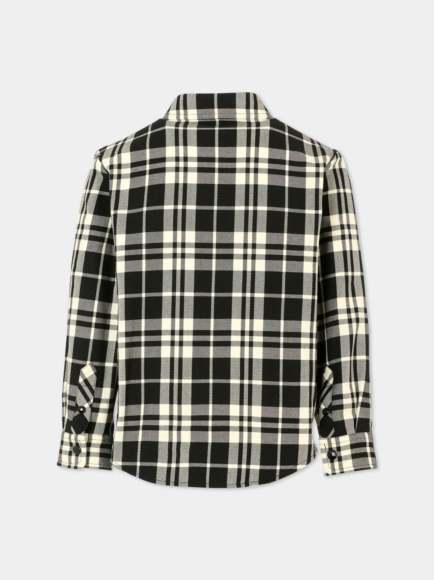 Camicia nera per bambino con logo,Moncler Kids,K2954 2F00004 598ZH F90