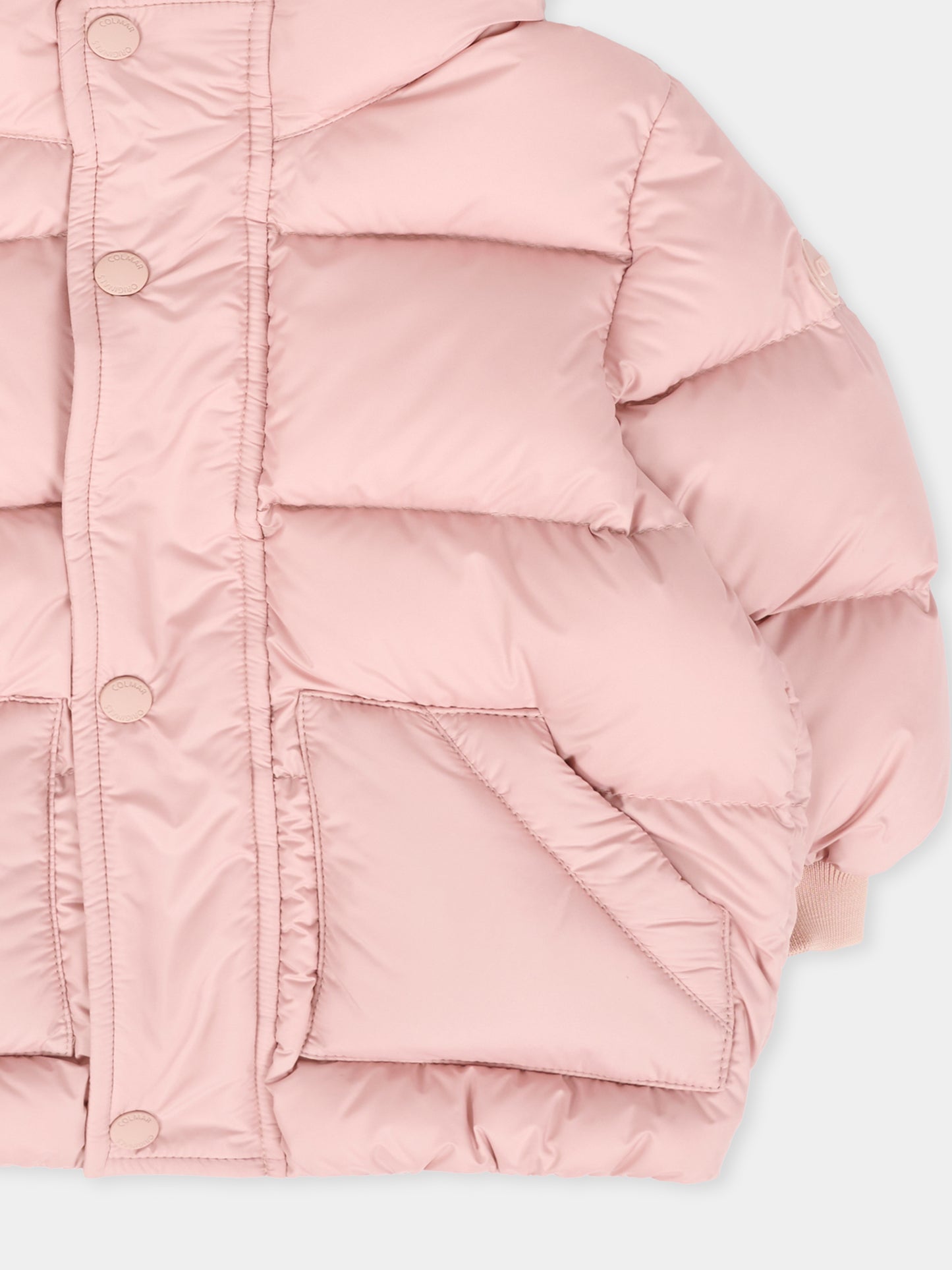 Piumino rosa per neonata con logo,Colmar Originals Kids,3484 2XX 166