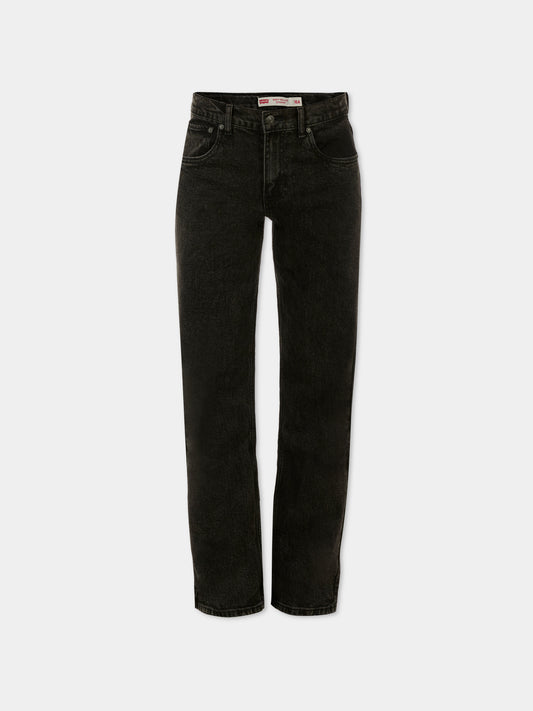 Jeans nero 555 per bambino,Levi's Kids,EN695 DAH