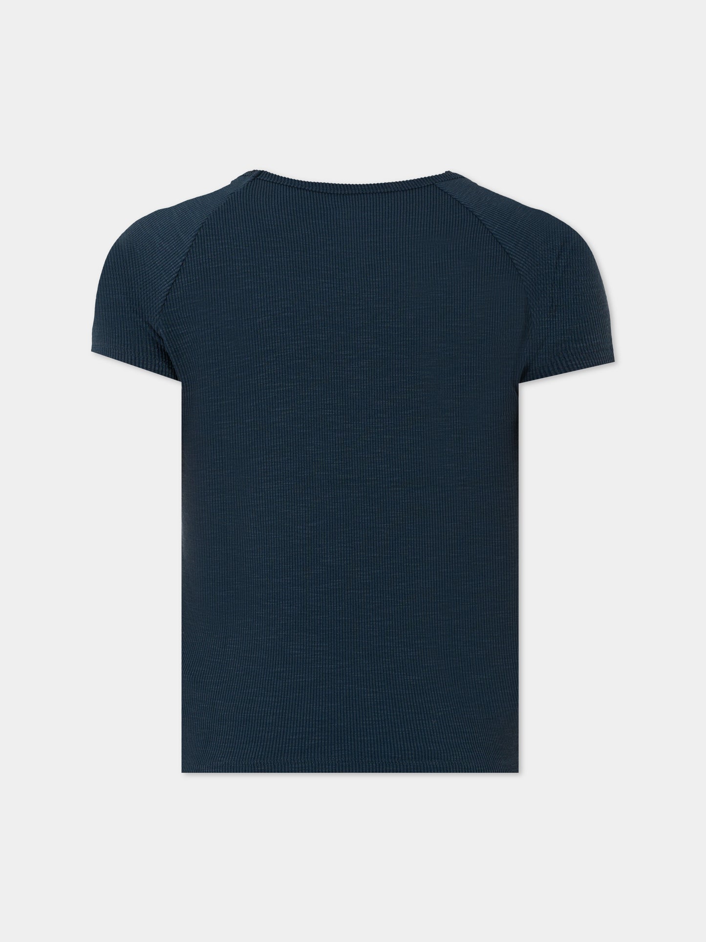 T-shirt blu per bambina con logo e strass,Levi's Kids,EN517 UF3