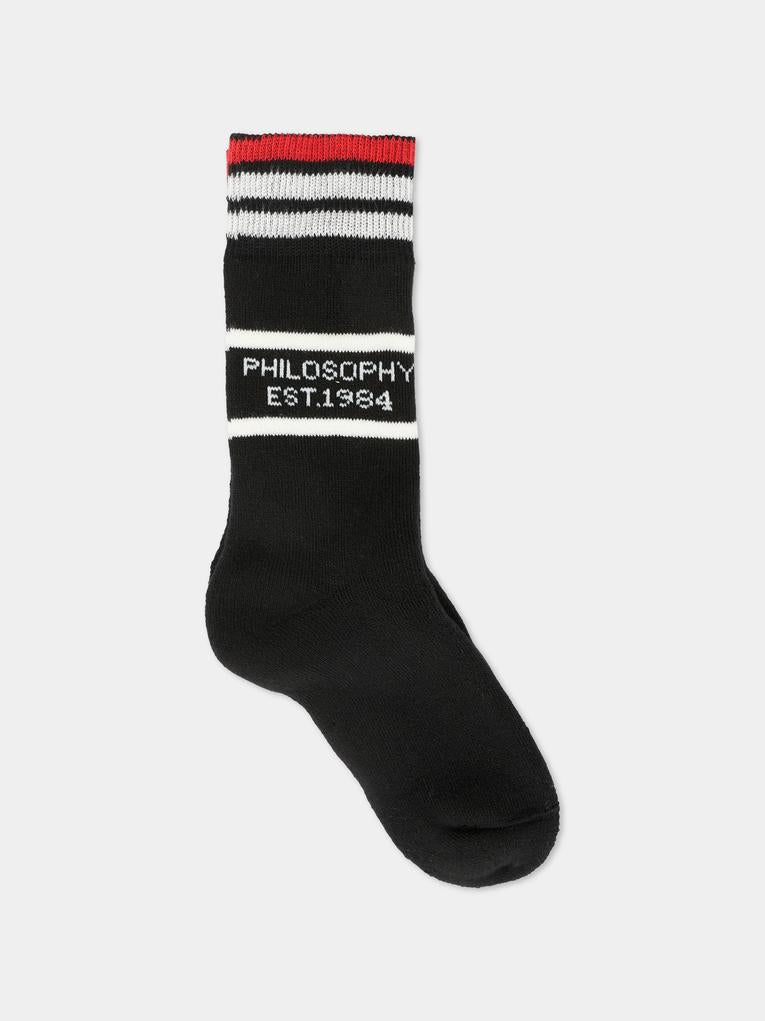 Set calze multicolor per bambina con ciliegie,Philosophy,I9F003 - 6076 - P150