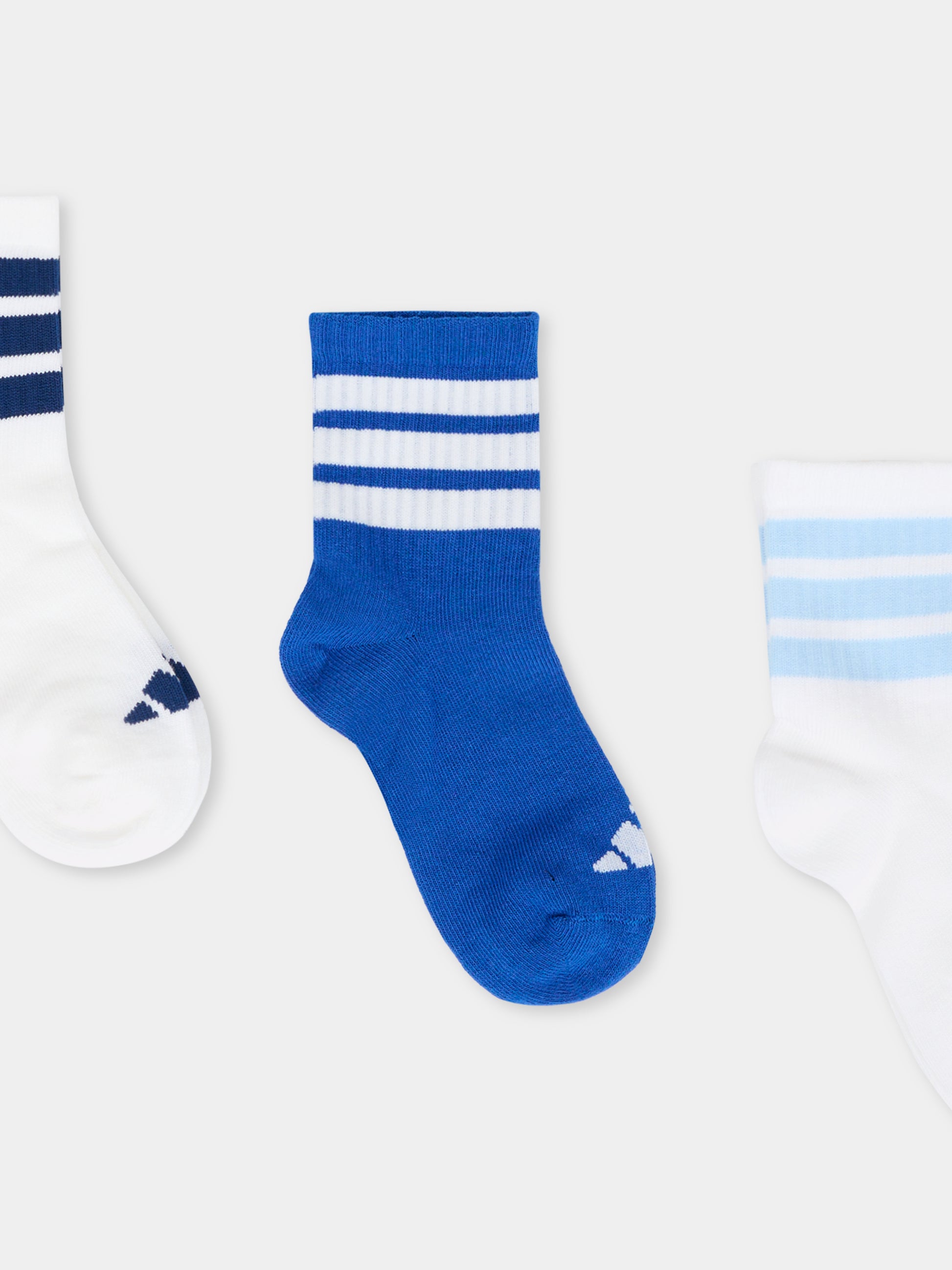 Set calze blu per bambini con logo,Adidas,JD1348