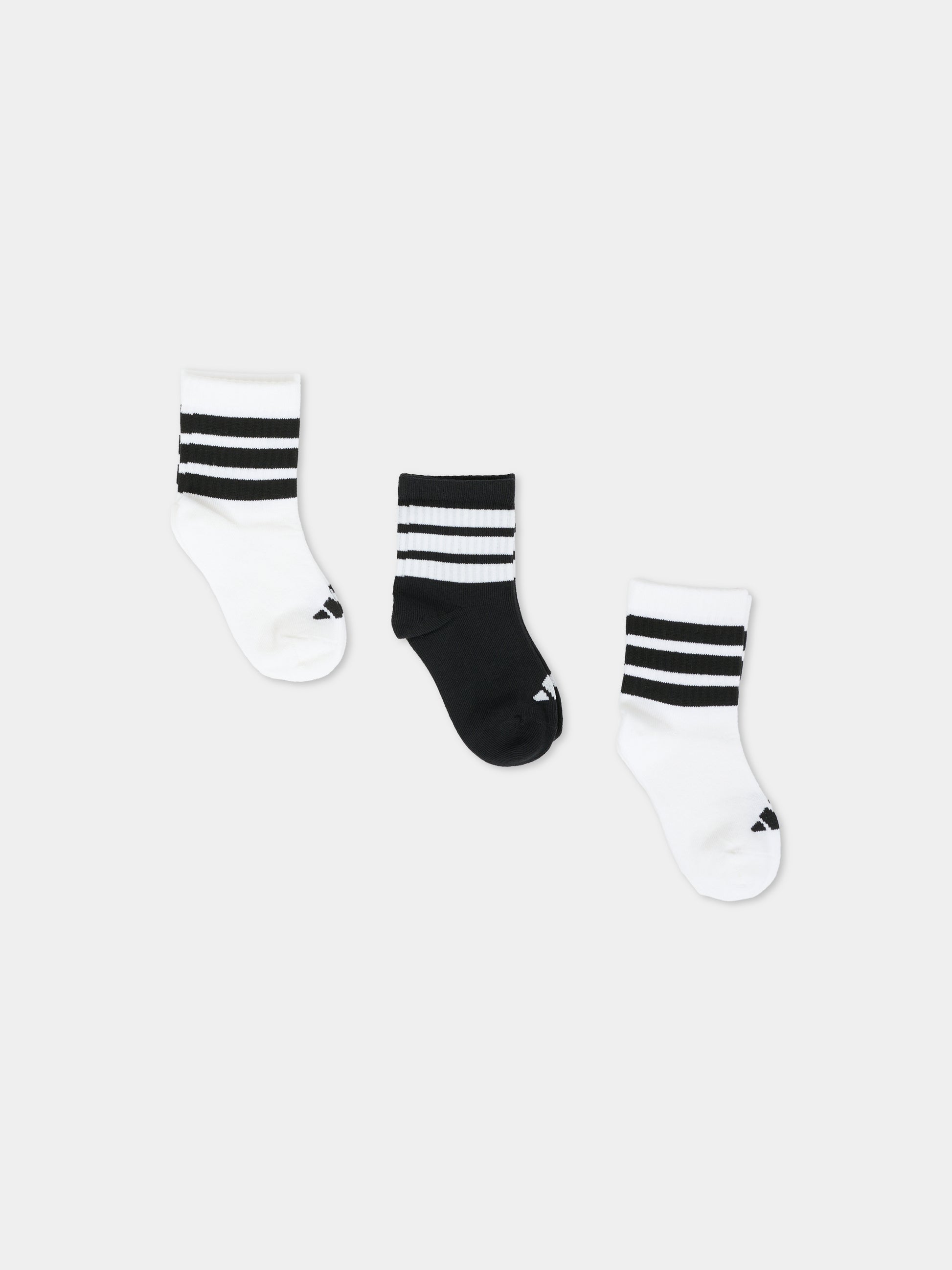 Set calze bianche per bambini con logo,Adidas,JD1349