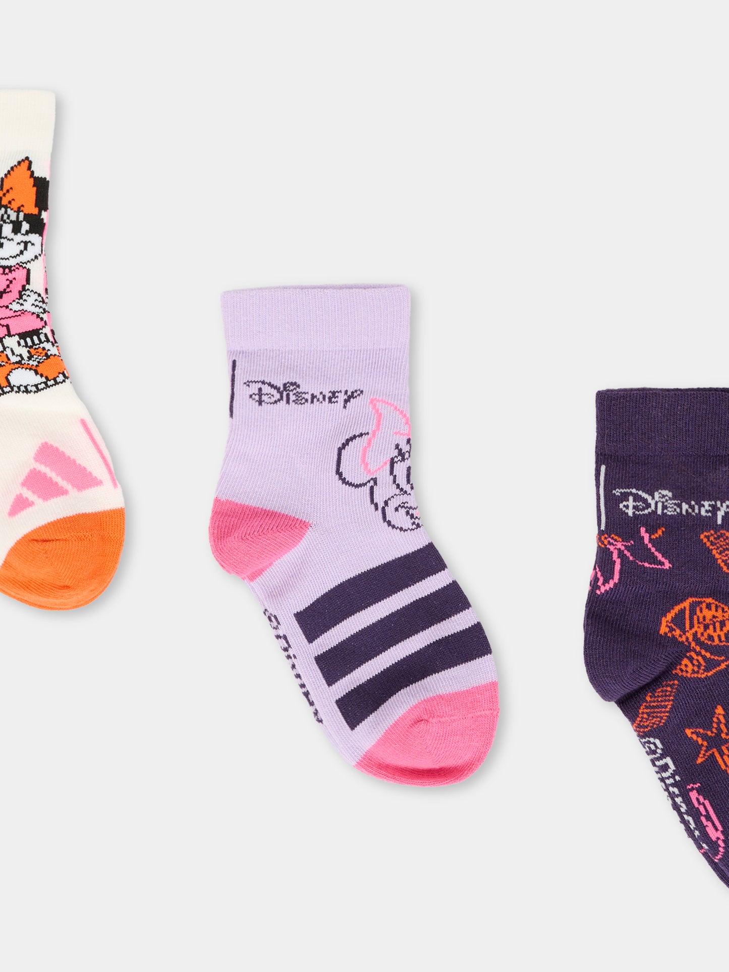 Set calze bianche per bambina con Minnie,Adidas,JM1826