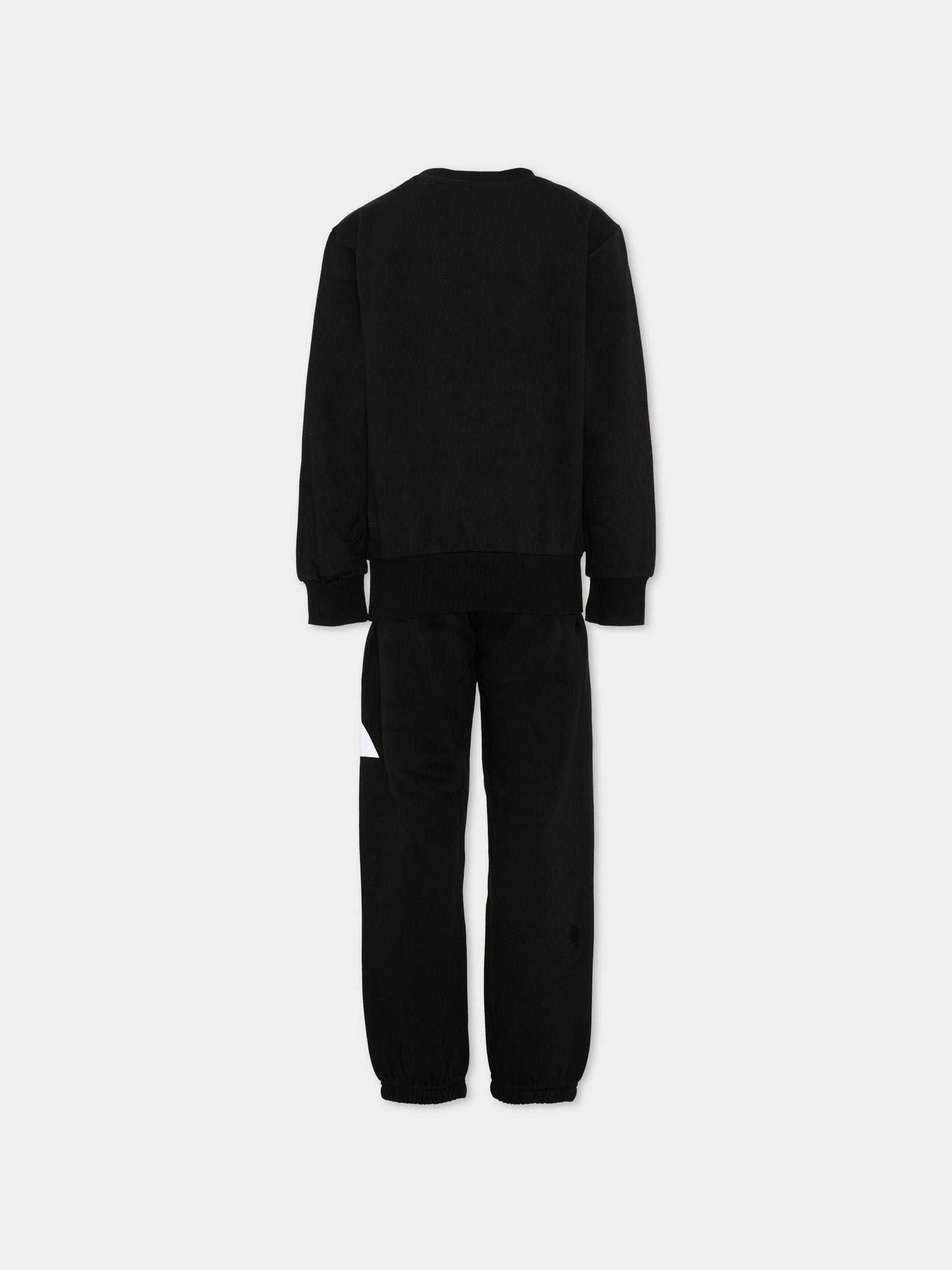 Completo sportivo lungo nero per bambino,Adidas,JW2438