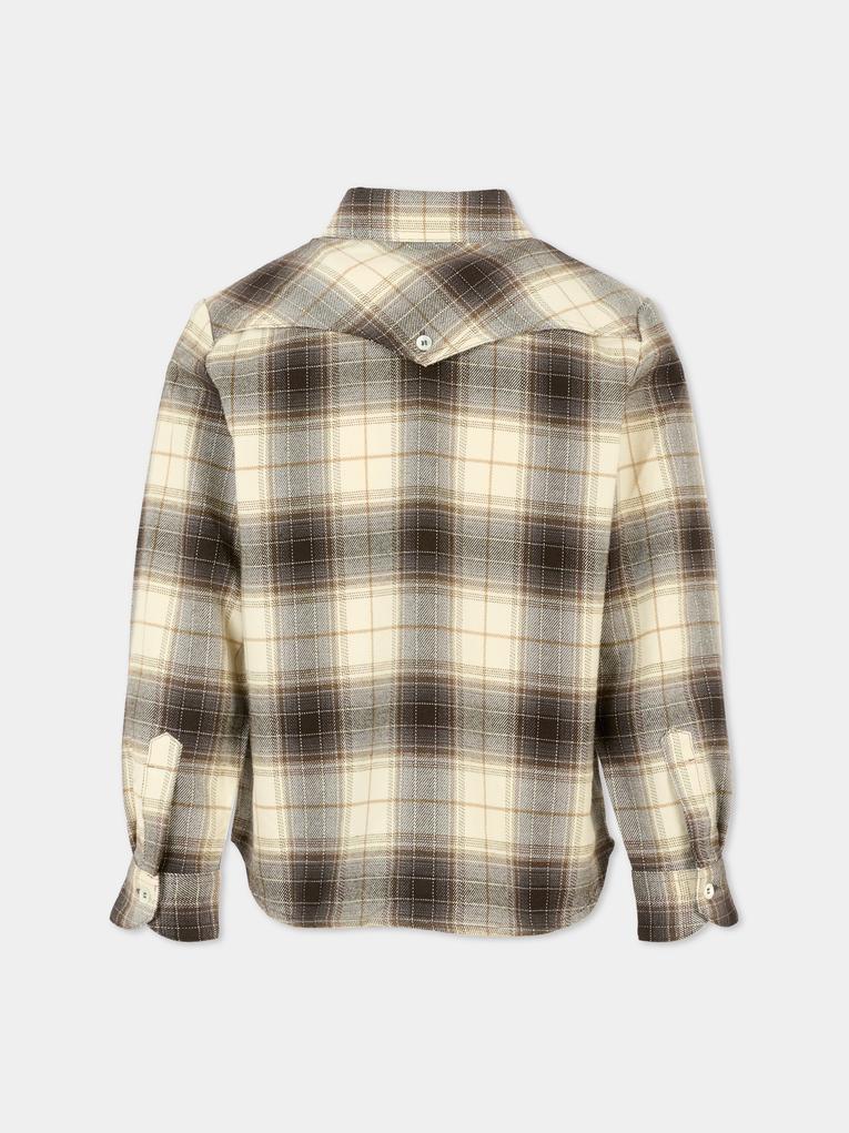 Camicia grigia per bambino,Bonpoint,W05BSHW00018 494A