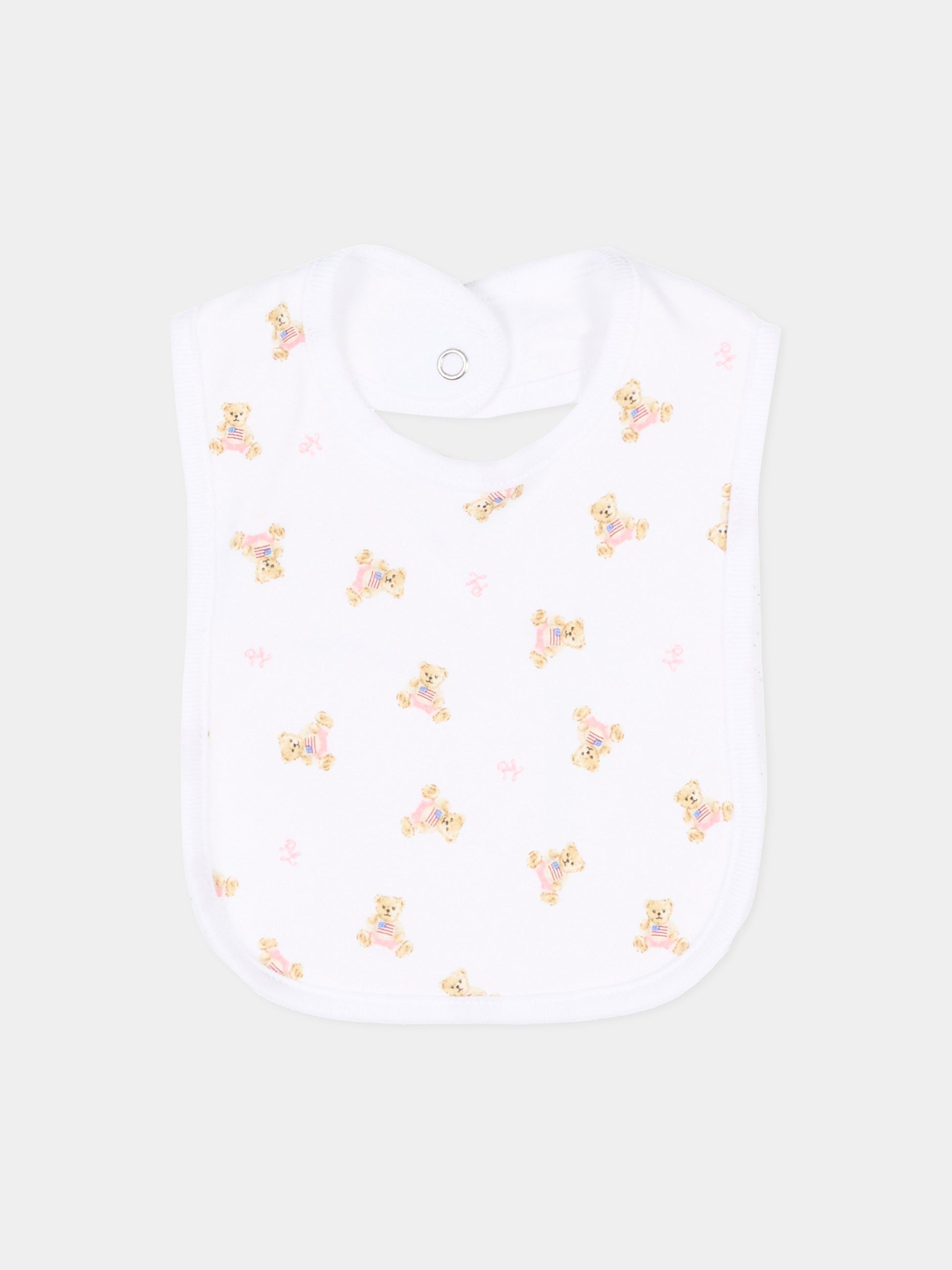 Set body bianco per neonata con Polo Bear,Ralph Lauren Kids,981226001