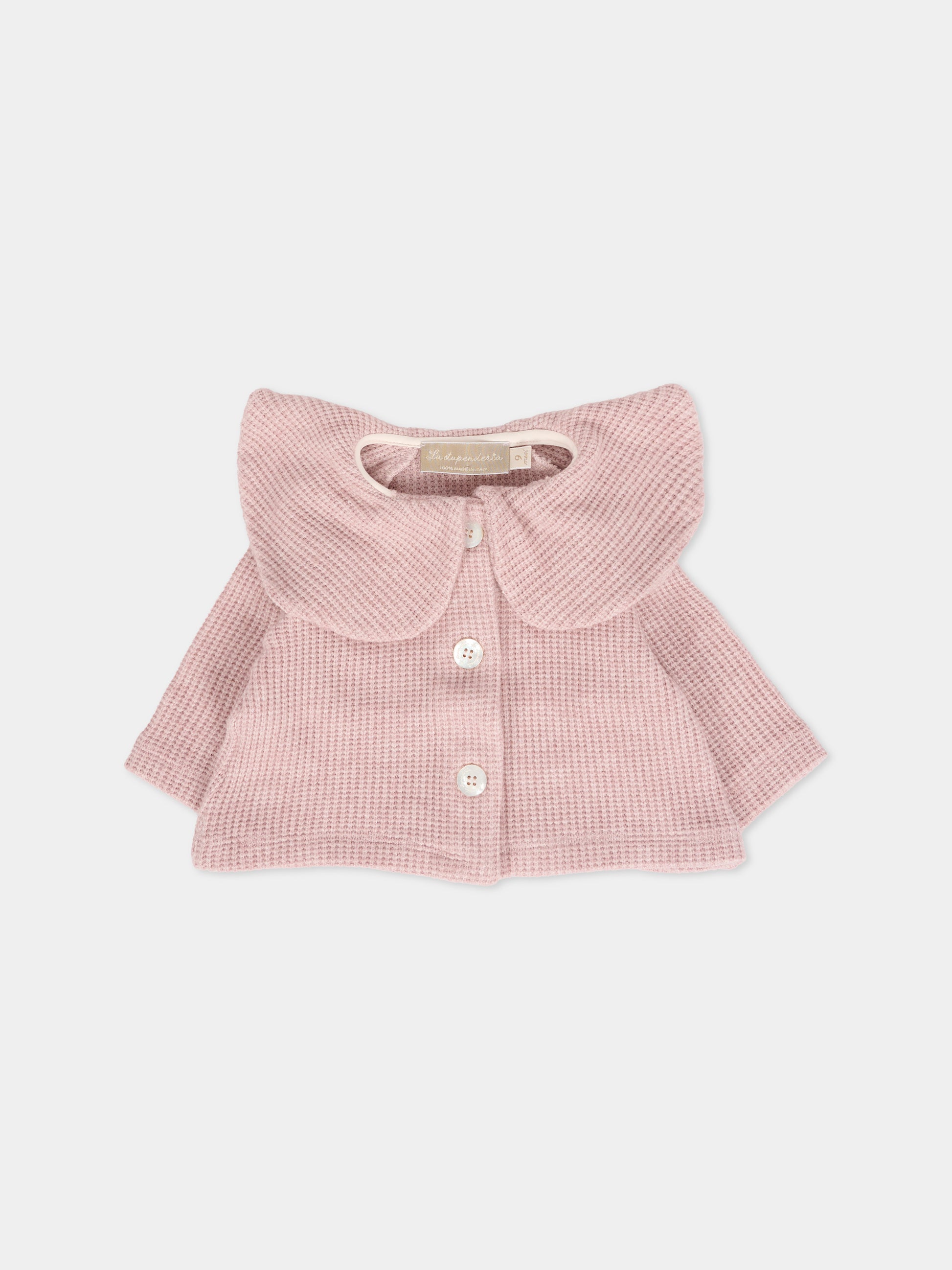 Cardigan rosa per neonata,La Stupenderia,1TCGC22M06