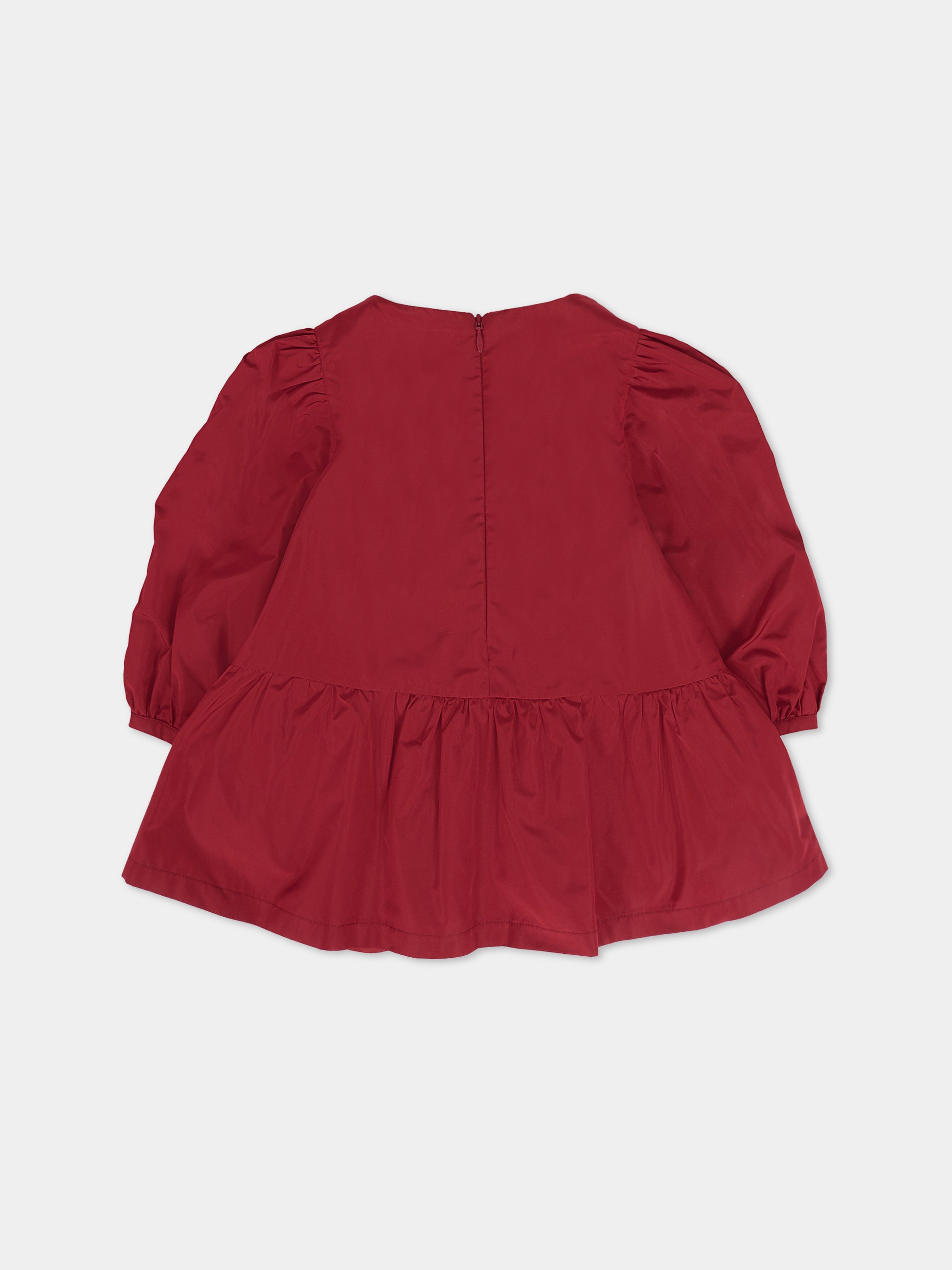 Vestito bordeaux per neonata con cuori,Simonetta,SX1050 S0049 418