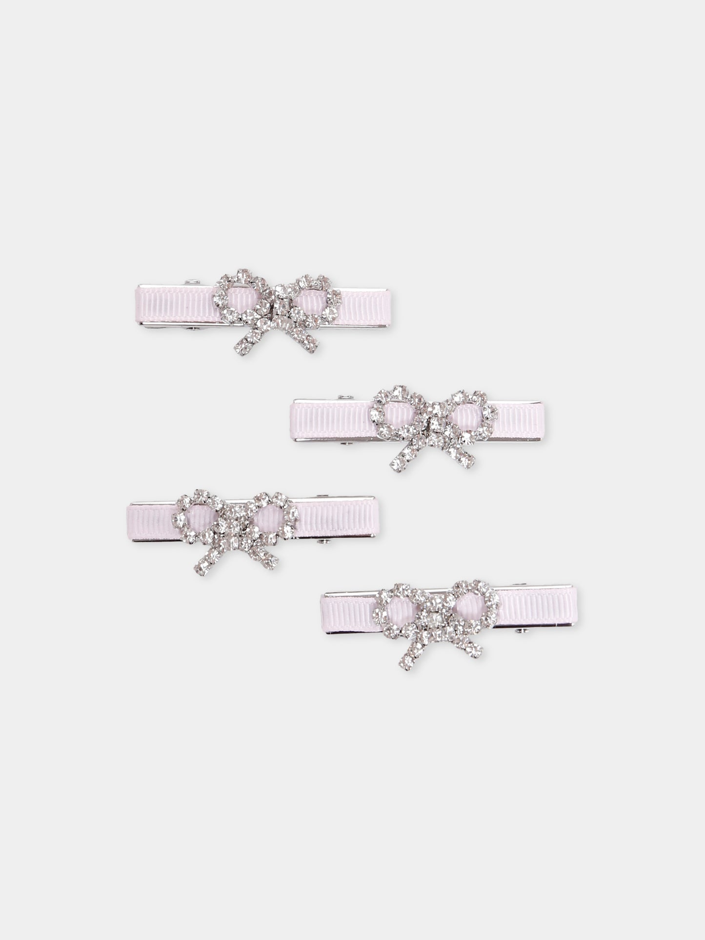 Set fermagli rosa per bambina per fiocchi,Self-portrait,PF25-744-P