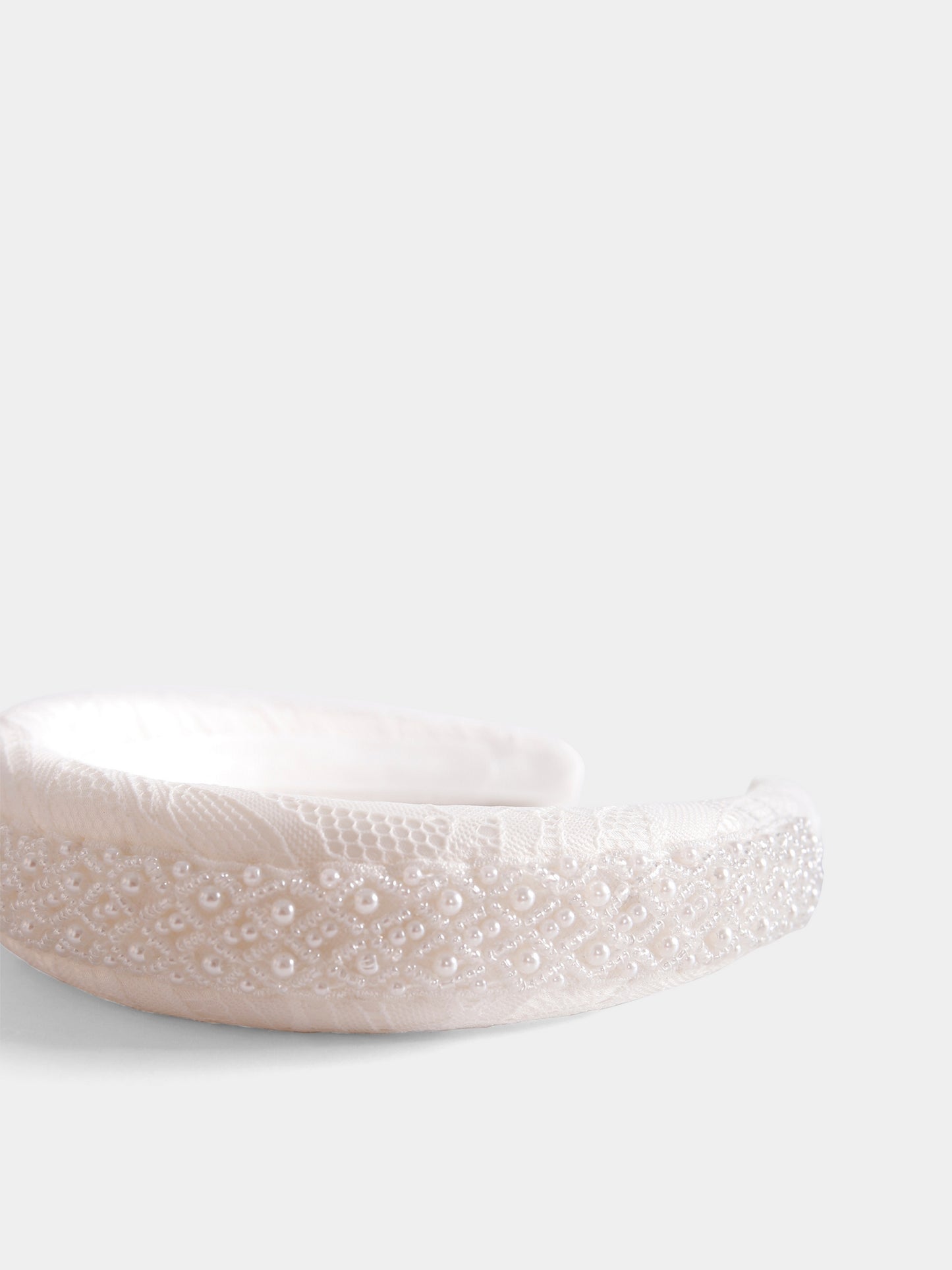 Cerchieto bianco per bambina con perle,Self-portrait,PF25-731-W