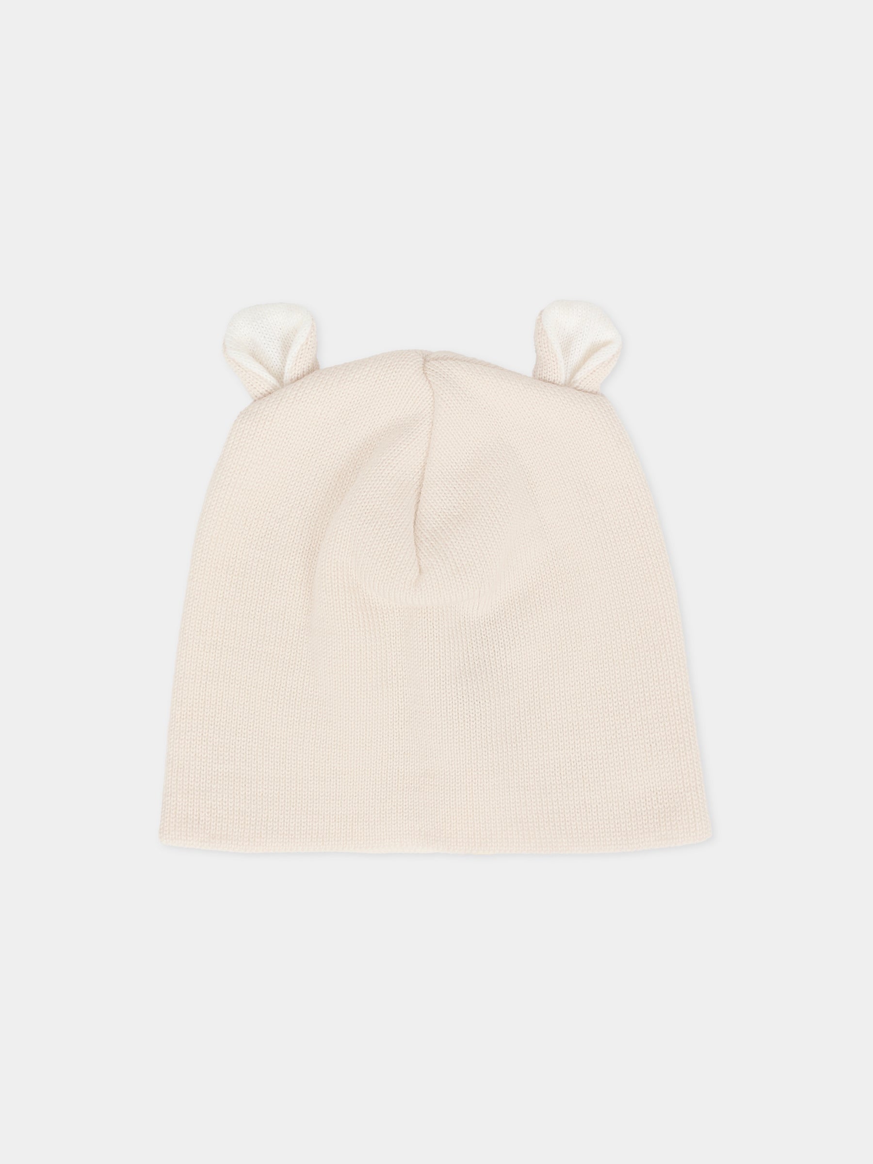 Berretto beige per neonati con orecchie,Little Bear,2115 BURRO/LATTE