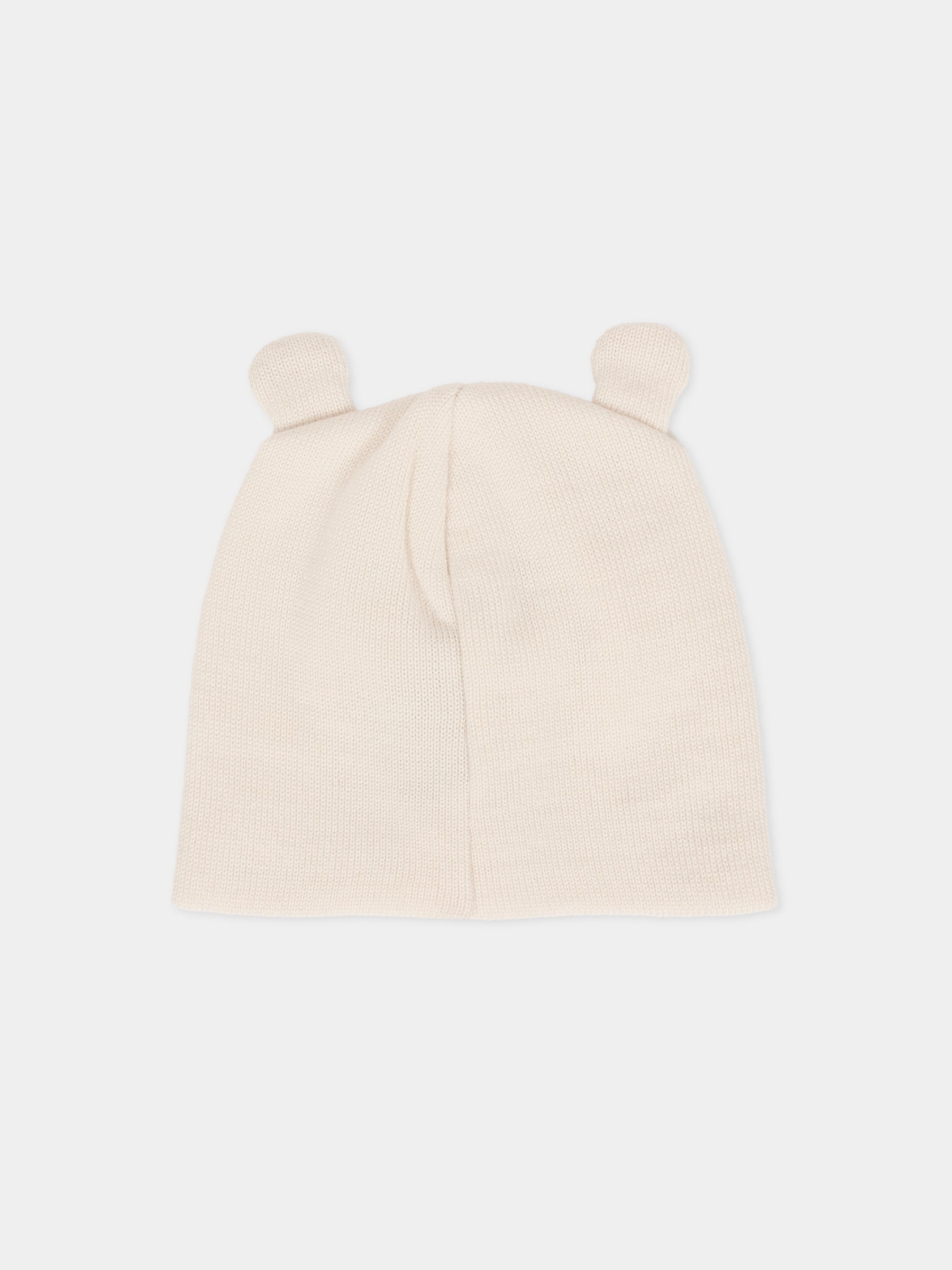 Berretto beige per neonati con orecchie,Little Bear,2115 BURRO/LATTE