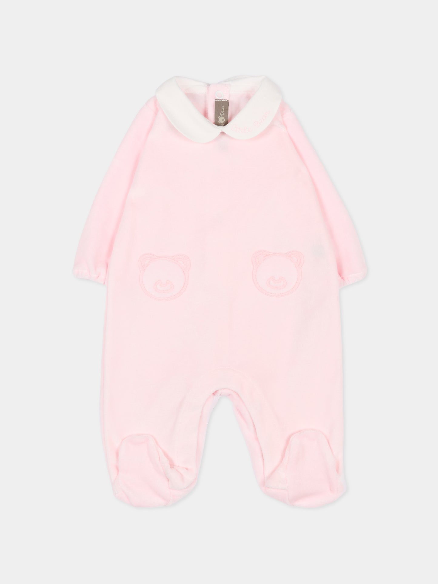 Tutina rosa per neonata con logo,Little Bear,2020 ROSA