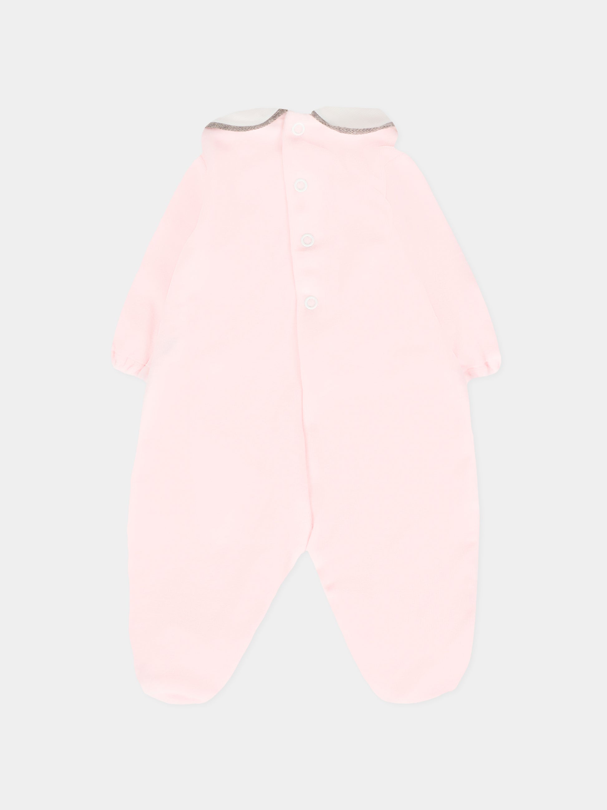 Tutina rosa per neonata con scritta Eccomi,Little Bear,2028 ROSA/TORTA