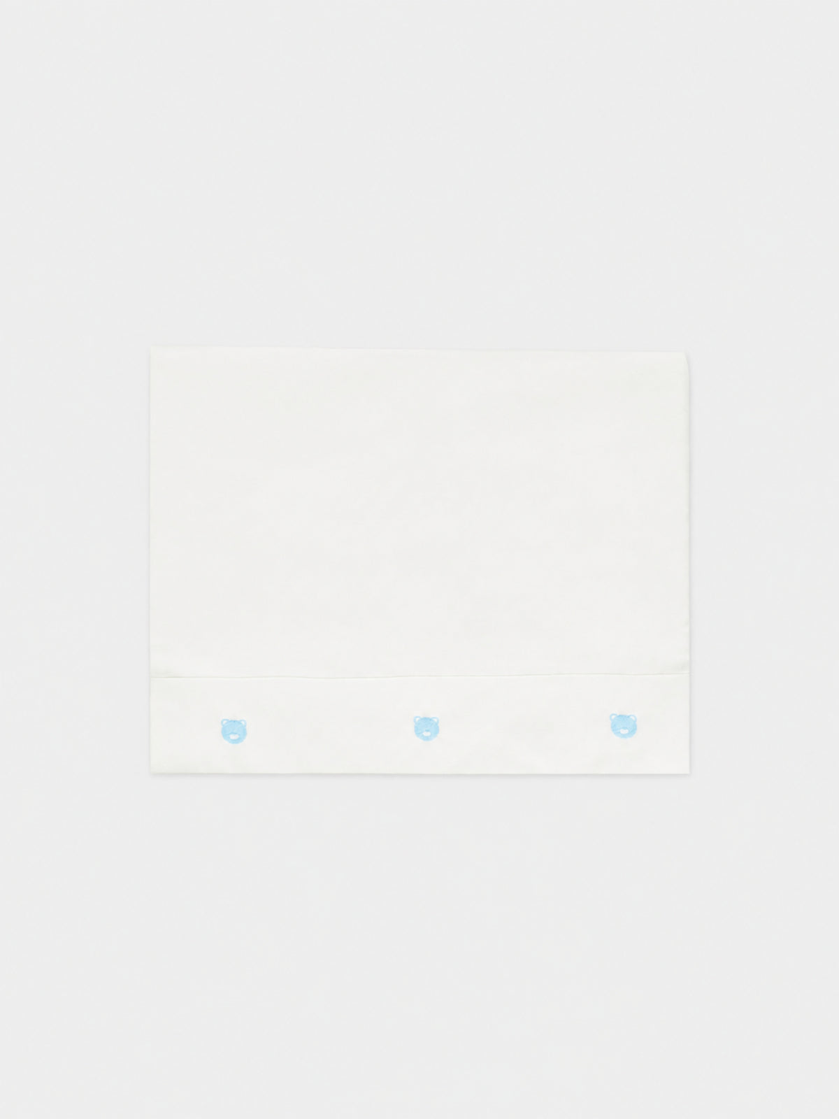Set lenzuola bianco per neonato con orsetto e logo,Little Bear,2044 LATTE/CIELO