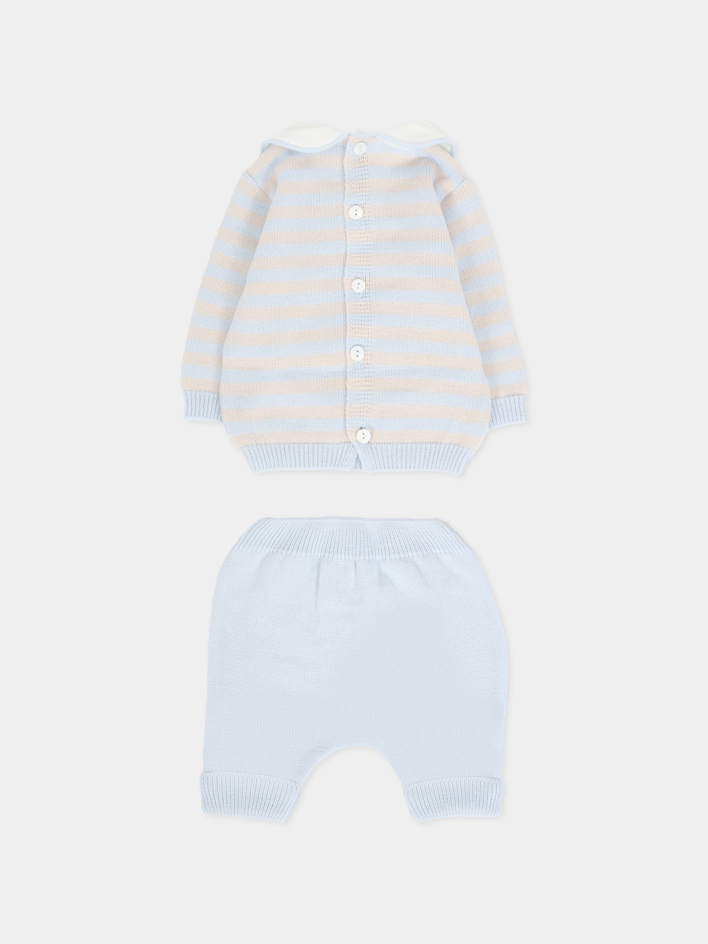 Completo celeste per neonato,Little Bear,2127 CIELO/BURRO