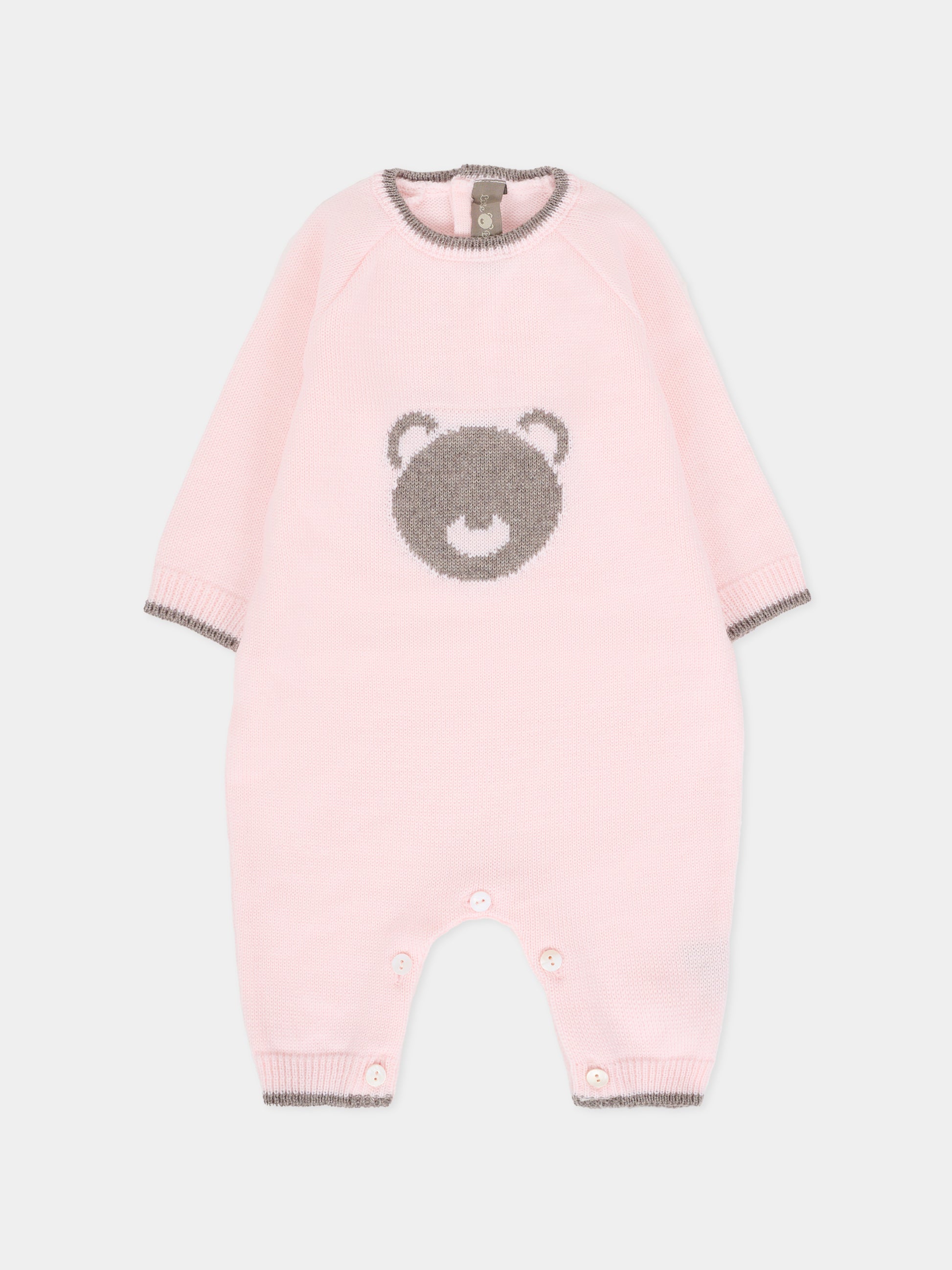 Tutina rosa per neonata con orso,Little Bear,2110 CIPRIA/TORTORA