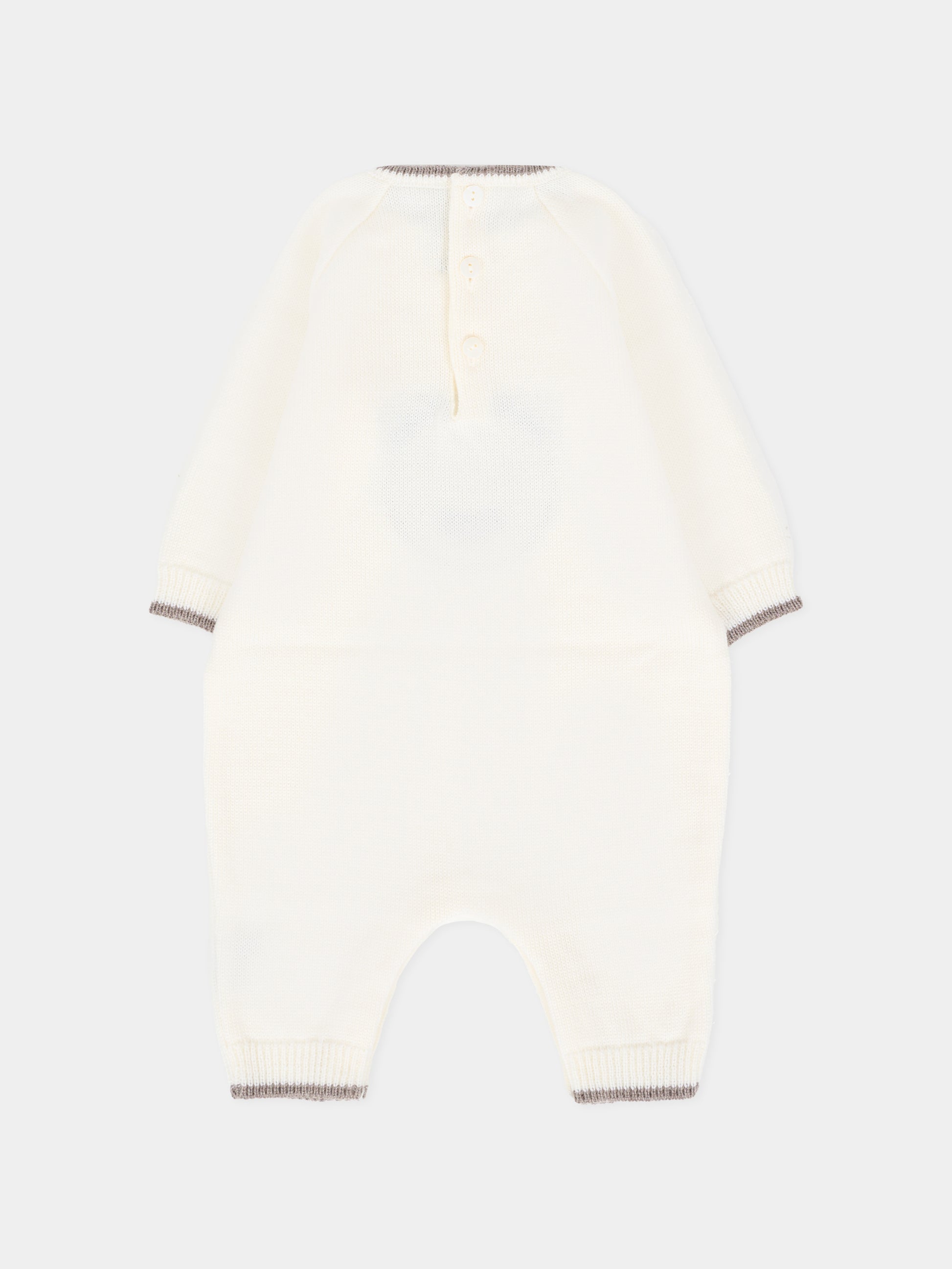 Tutina avorio per neonati con orso,Little Bear,2110 LATTE/TORTORA