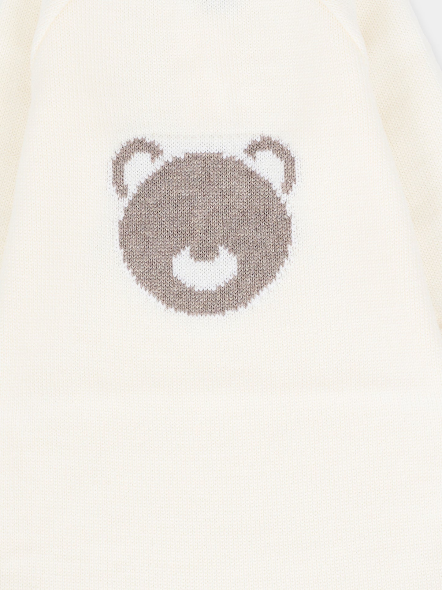 Tutina avorio per neonati con orso,Little Bear,2110 LATTE/TORTORA