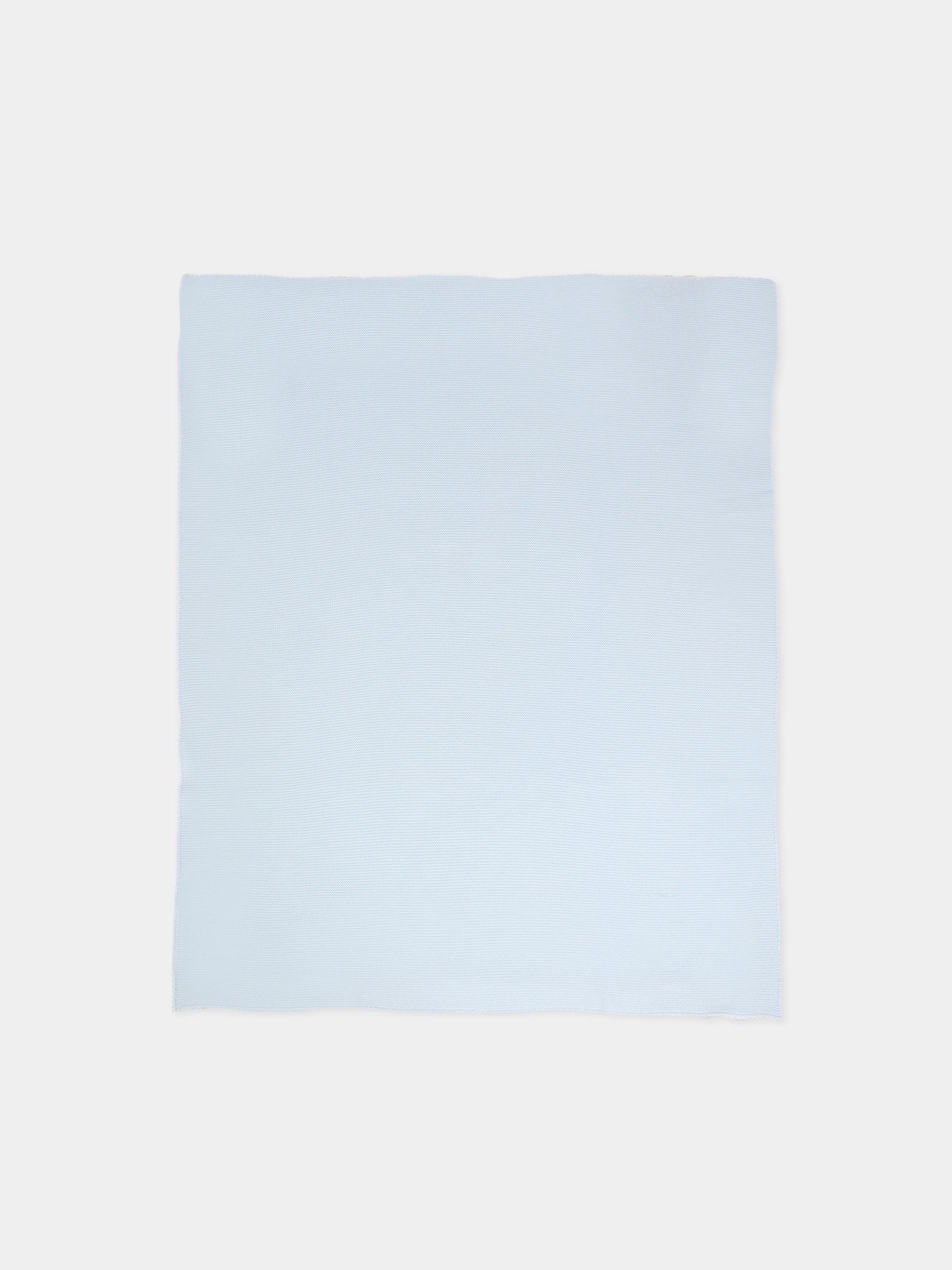 Coperta celeste per neonato con ricamo,Little Bear,2102 CIELO/LATTE