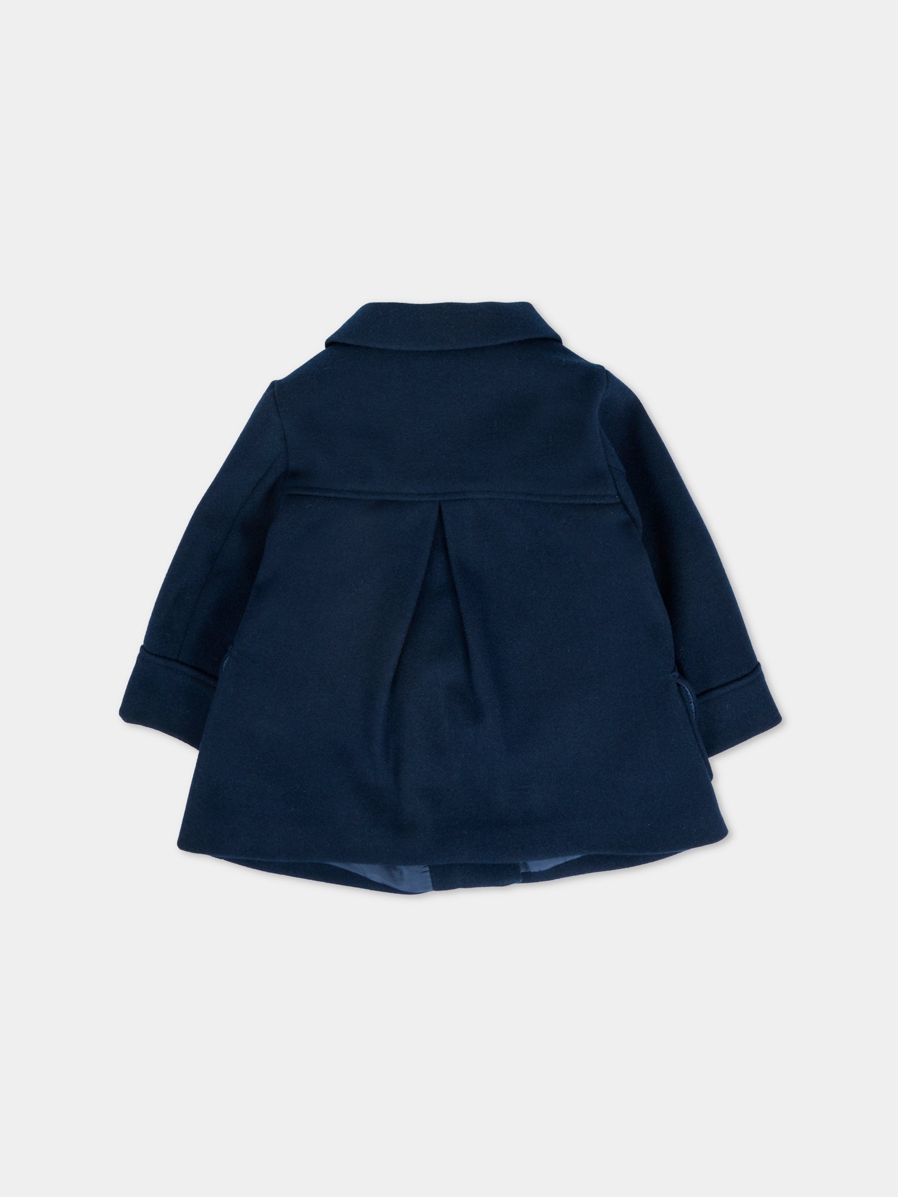 Cappotto blu per neonata con patch logato,Mayoral,2433 028