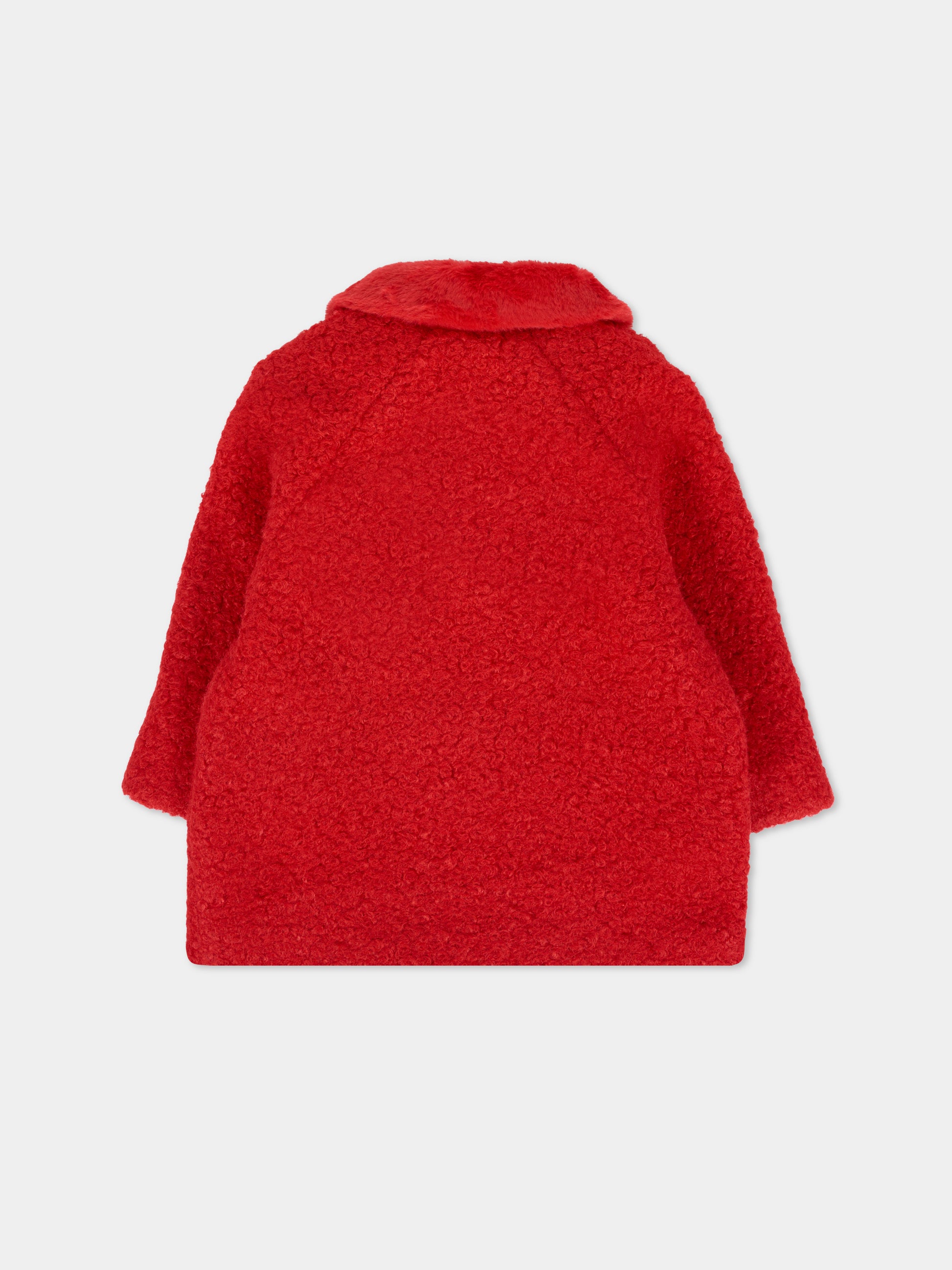 Cappotto rosso per neonata con patch logato,Mayoral,2432 076