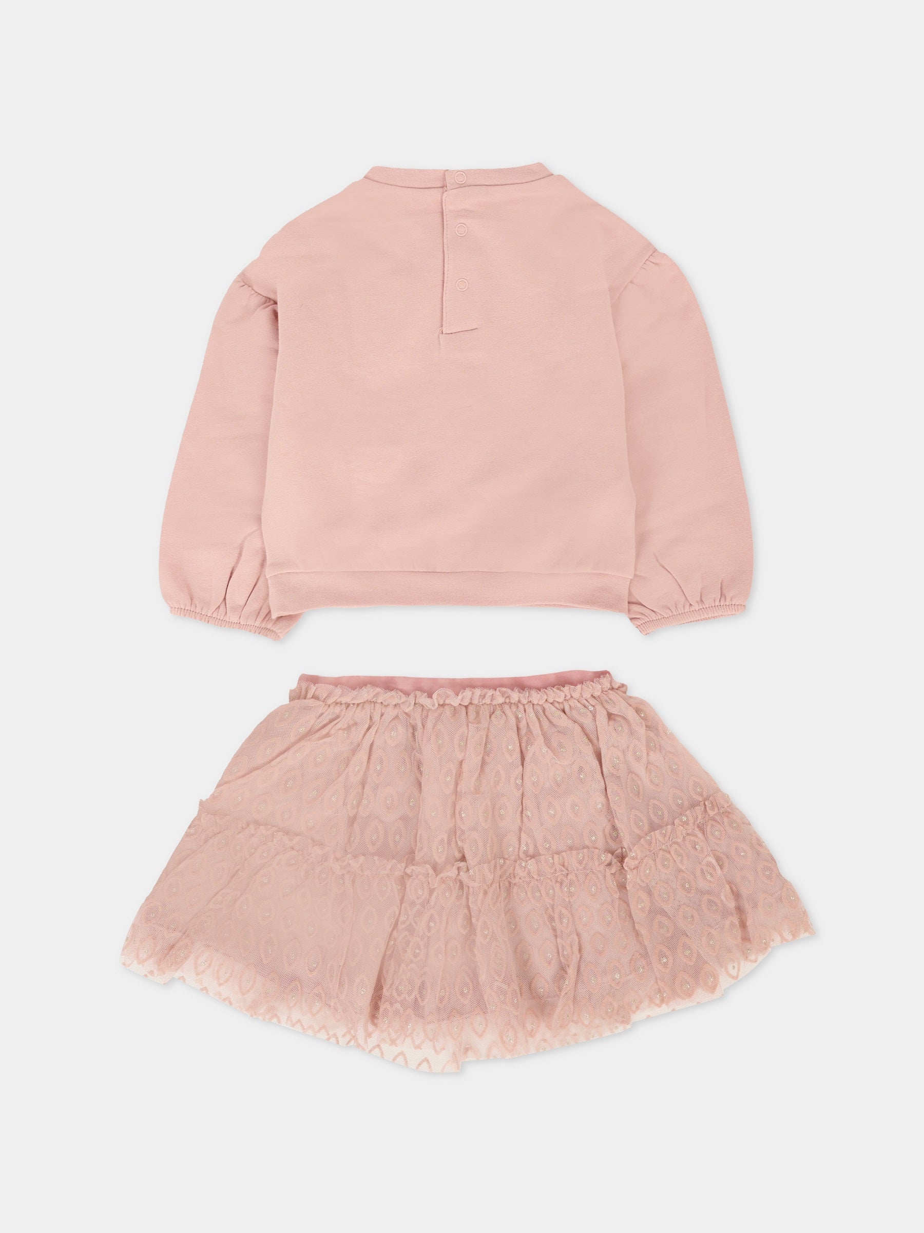 Completo rosa per neonata con fiocco,Mayoral,2923 032