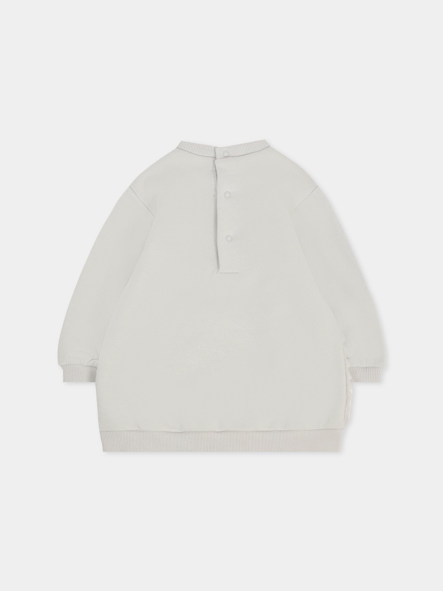 Vestito grigio per neonata con borsa a forma di stella,Mayoral,2919 051