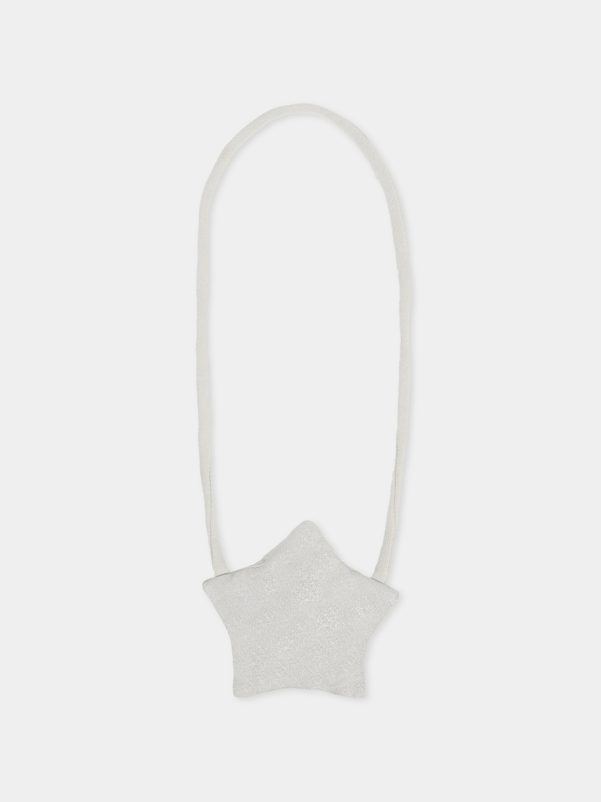 Vestito grigio per neonata con borsa a forma di stella,Mayoral,2919 051