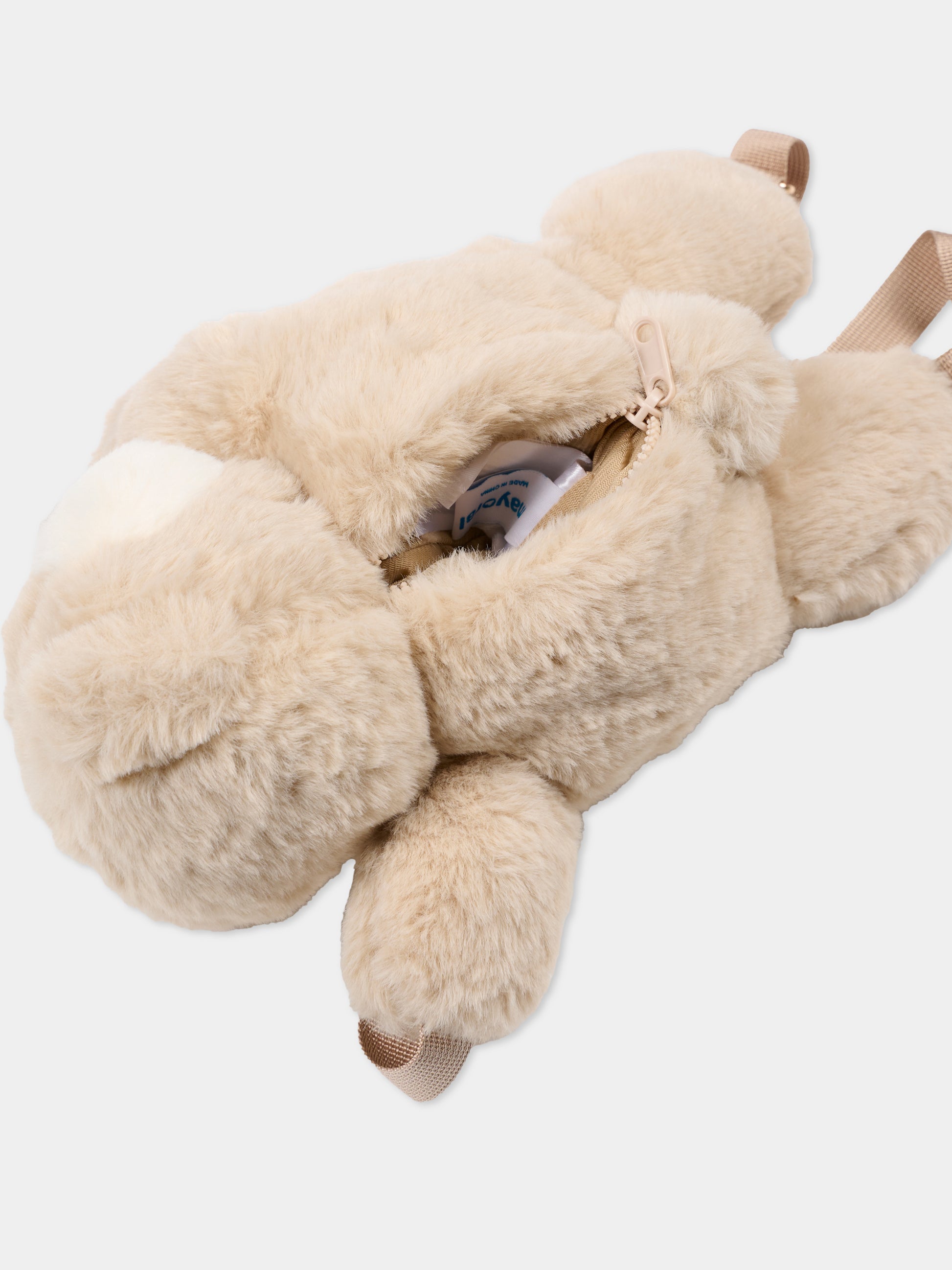 Zaino beige per neonata con orsetto,Mayoral,10032 065