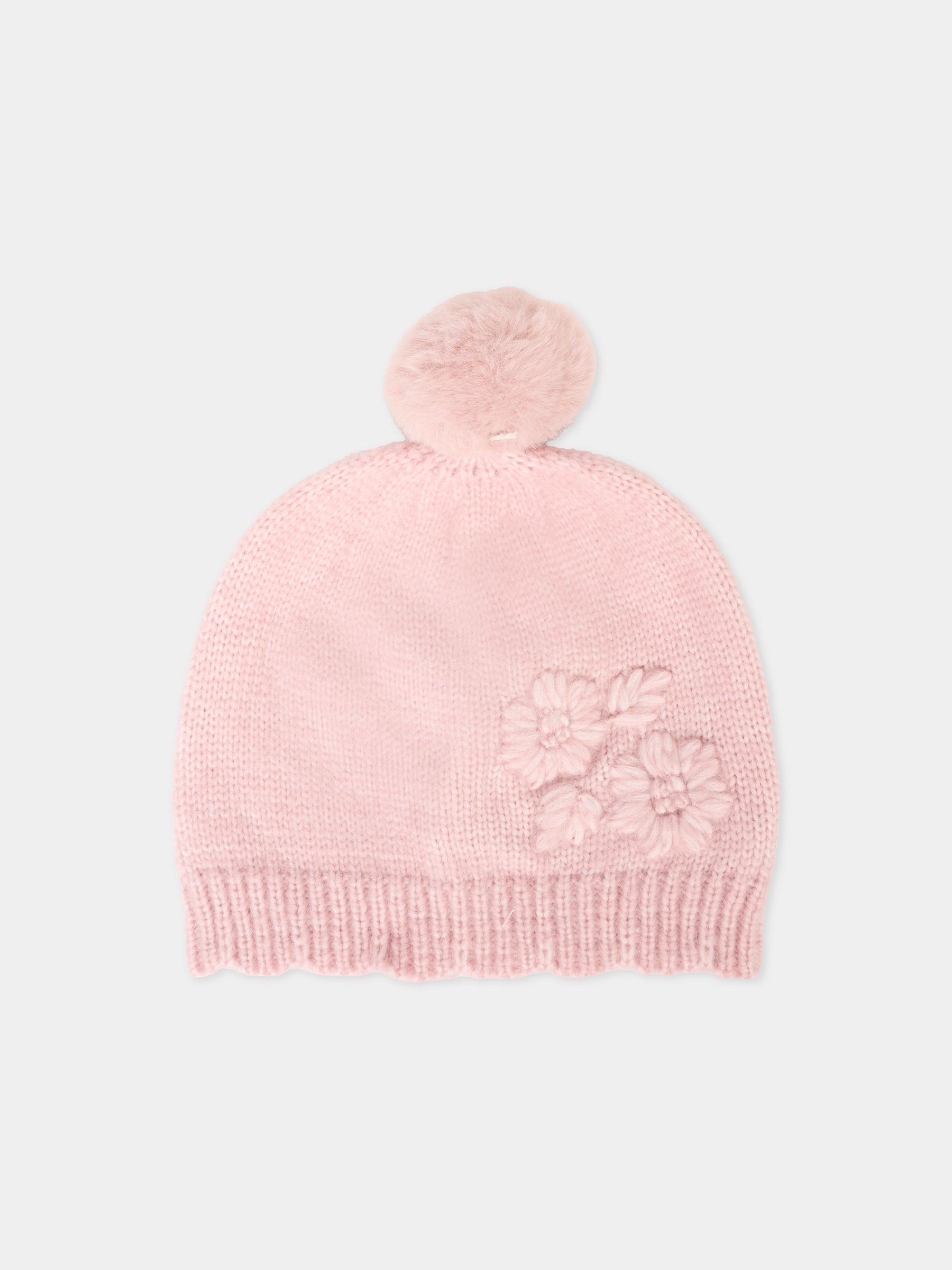 Set accessori rosa per neonata con pompon,Mayoral,10019 047