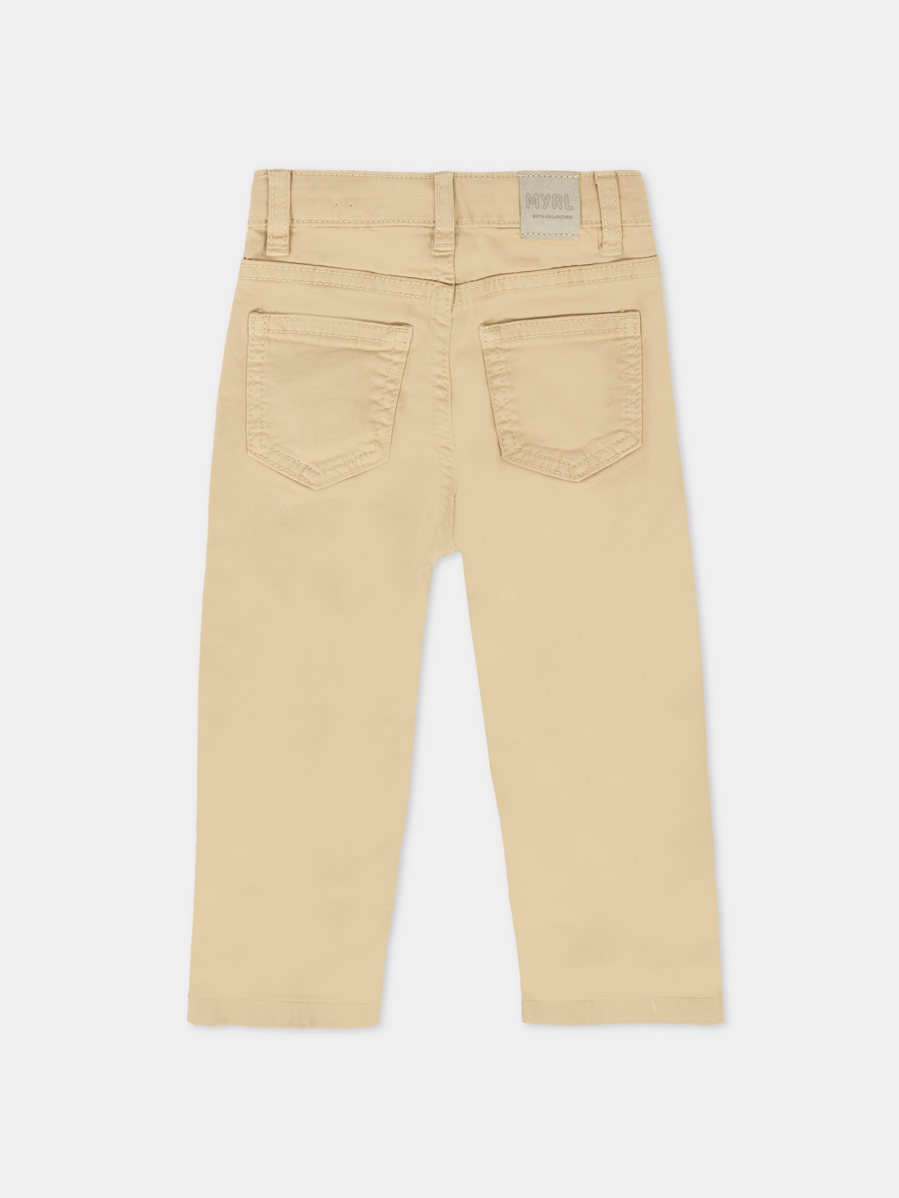 Pantaloni beige per neonato,Mayoral,563 058