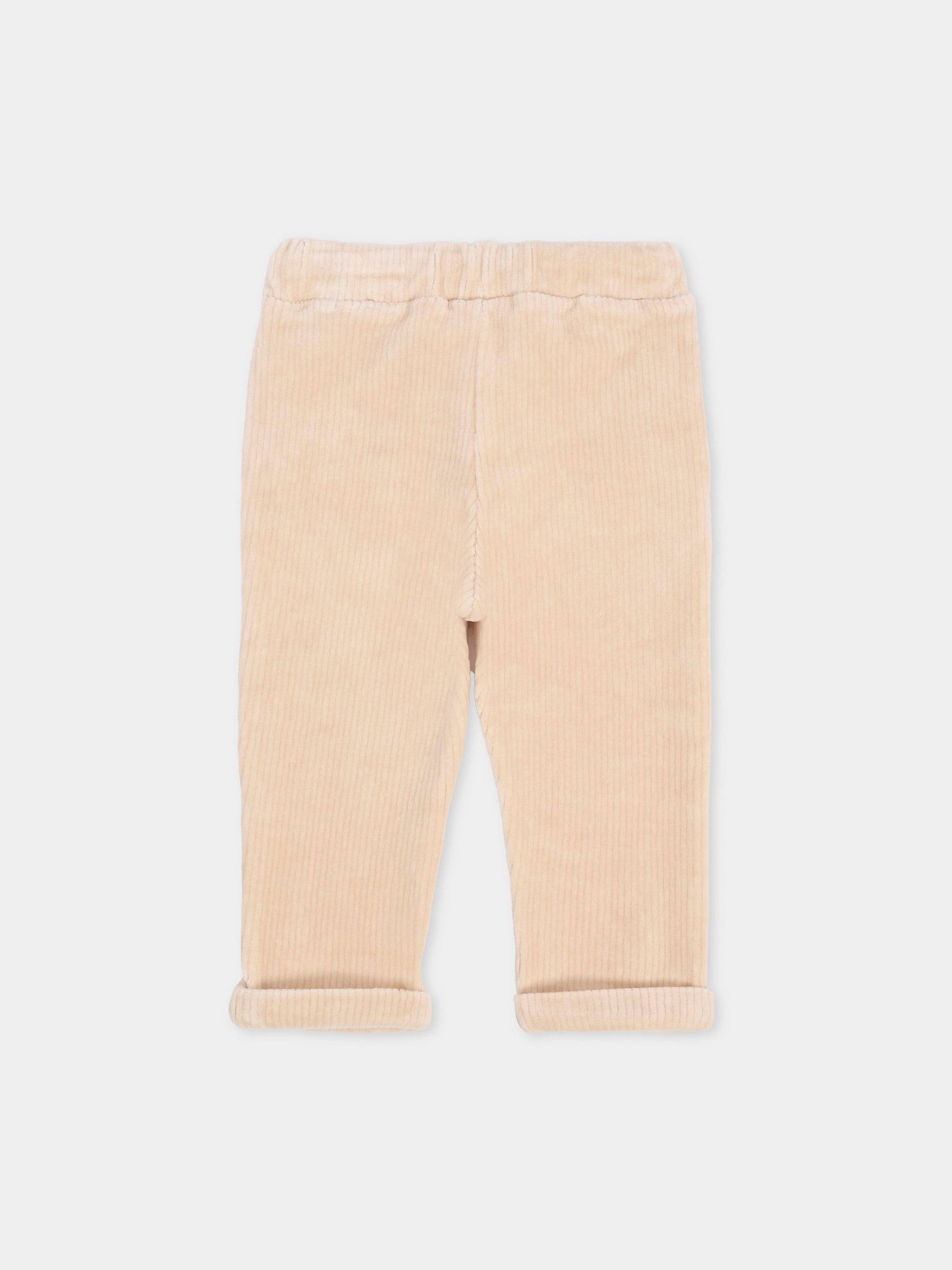 Pantaloni beige per neonato con bottoni,Mayoral,2510 011