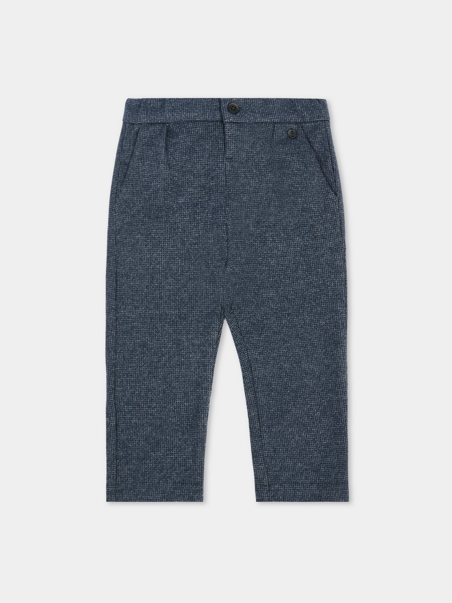 Pantaloni blu per neonato con logo,Mayoral,2511 016