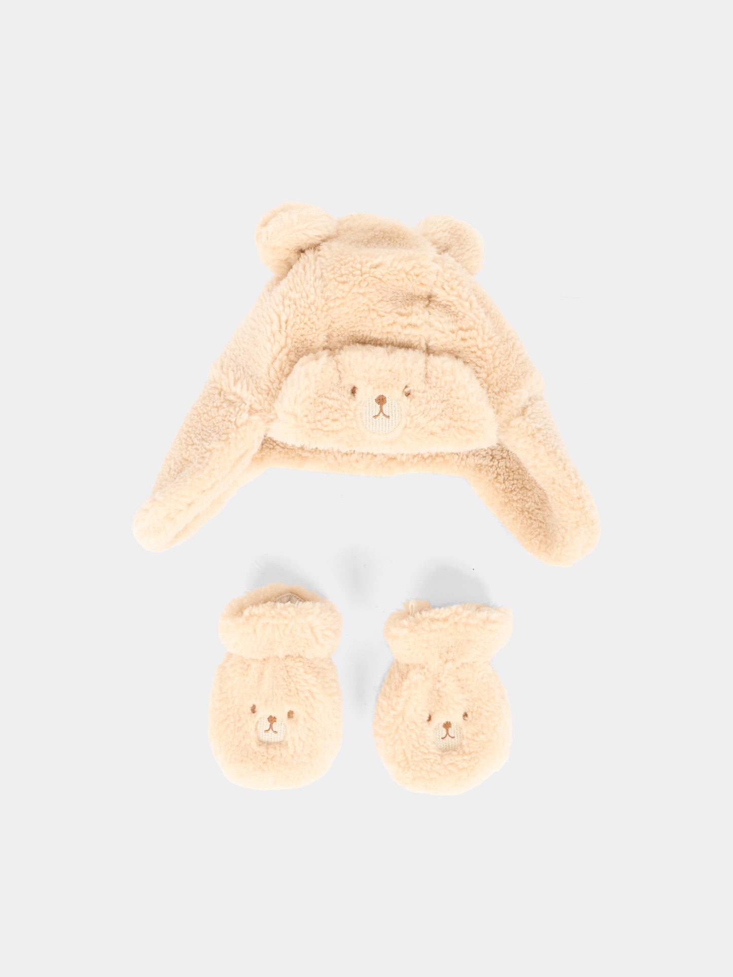 Set accessori beige per neonato con orsetto,Mayoral,10023 066