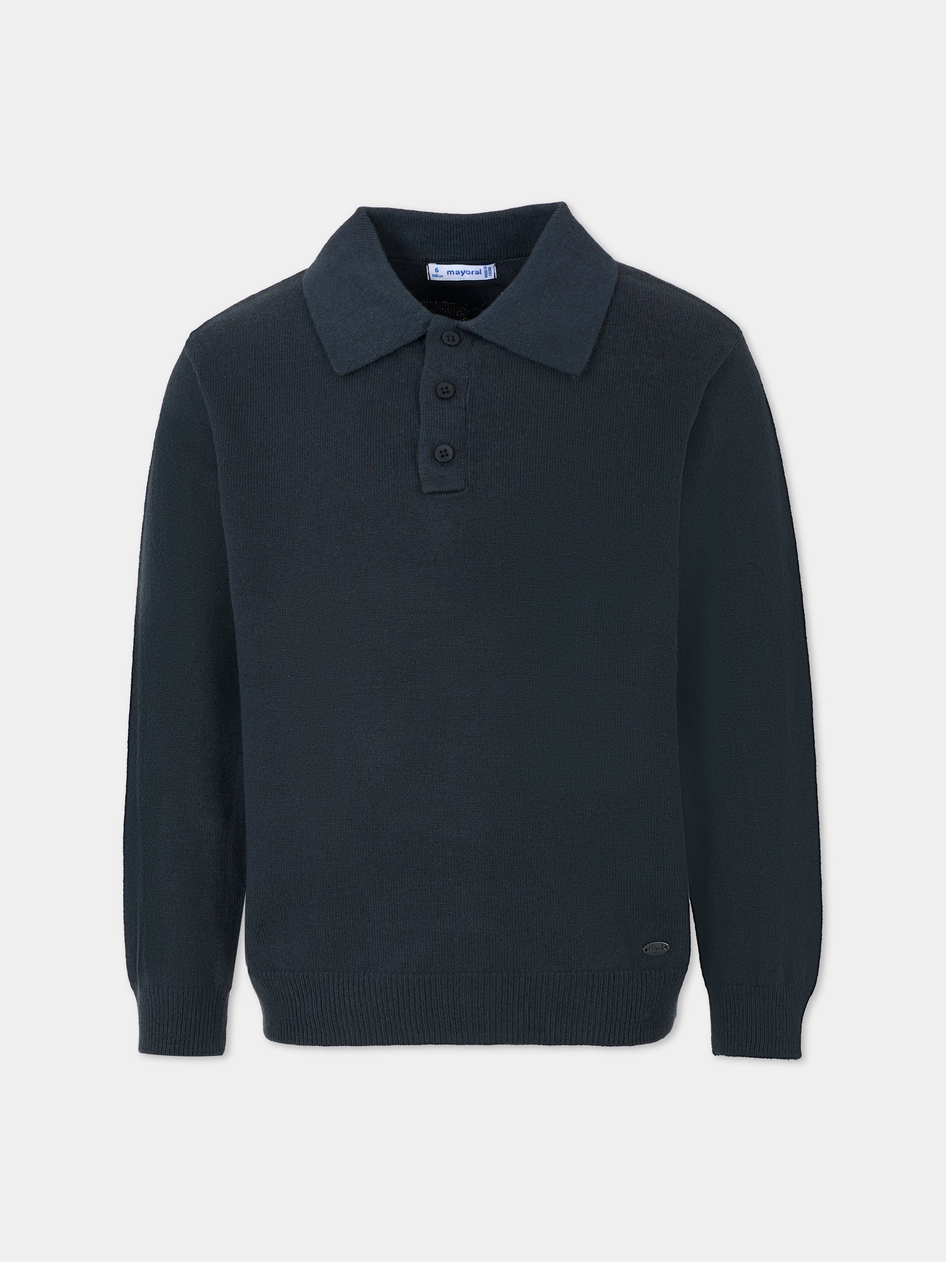 Polo blu per bambino con logo,Mayoral,4122 027