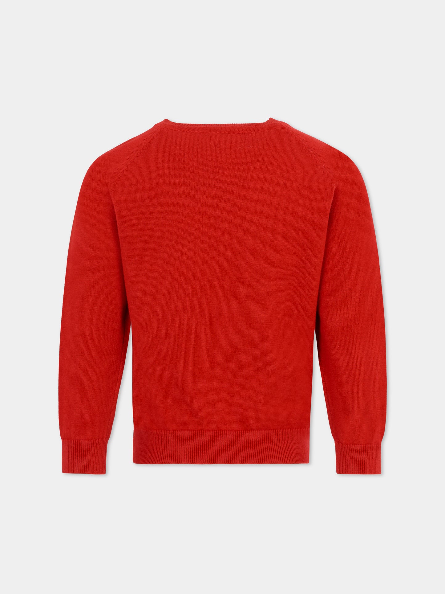 Maglione rosso per bambino con logo,Mayoral,323 015