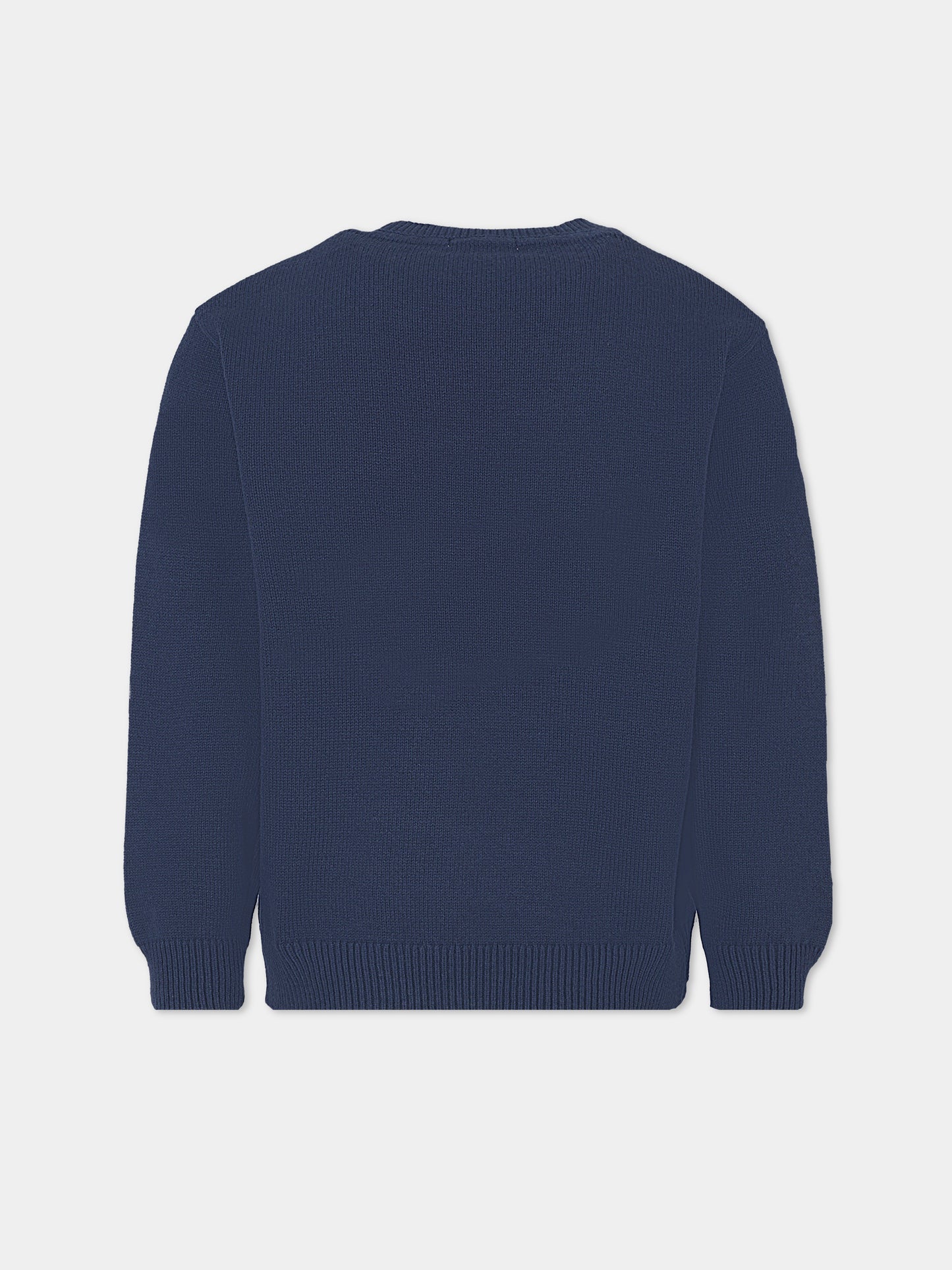 Maglione blu per bambino con logo,Mayoral,311 093