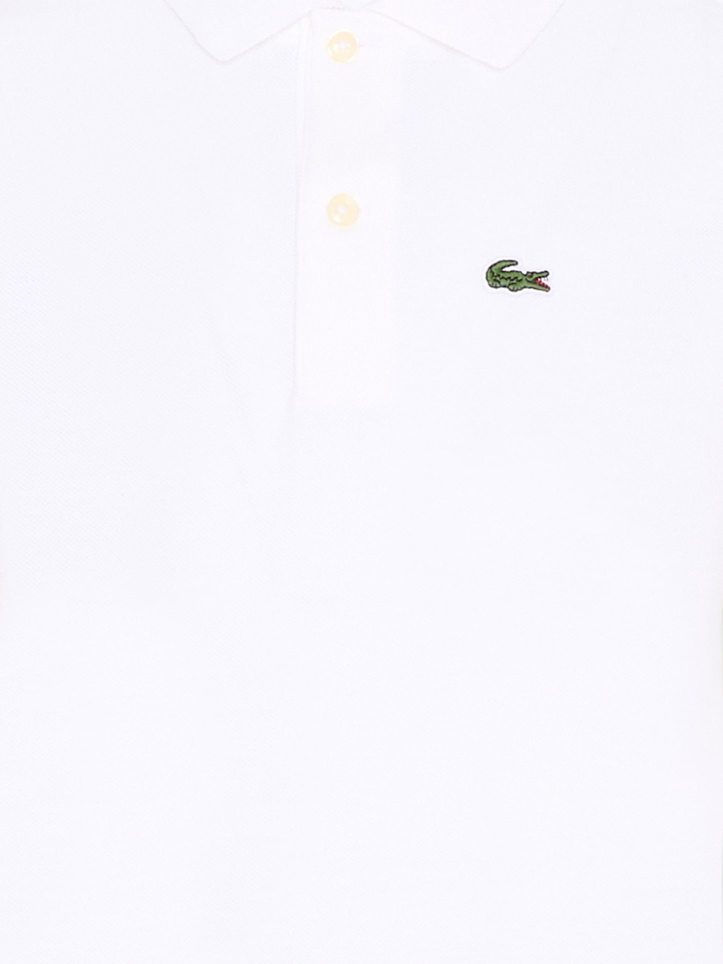 Polo bianca per bambino con logo,Lacoste,7354 W8L