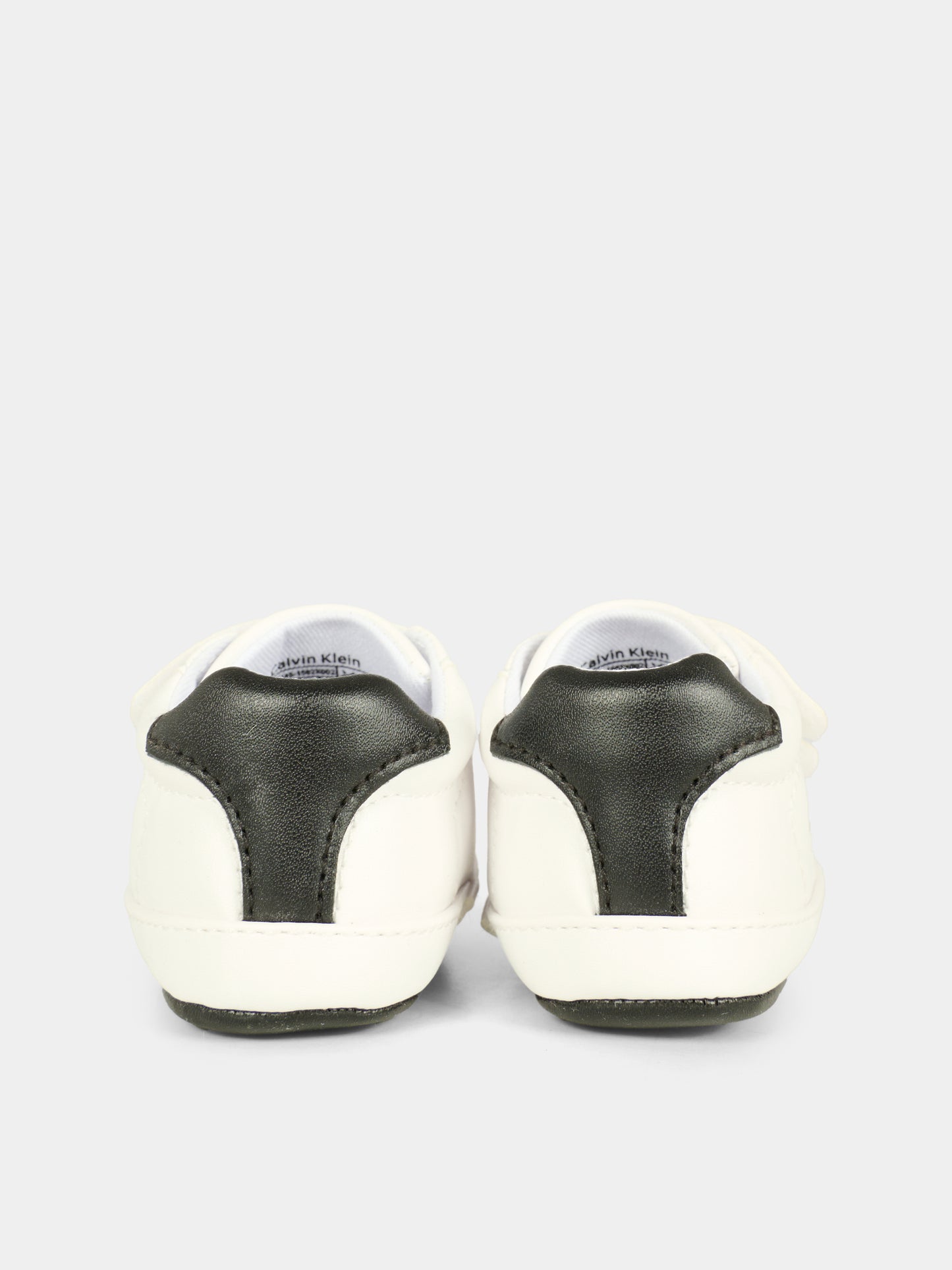Sneakers bianche per neonato con logo,Calvin Klein Kids,V0B9 83145 1582X002