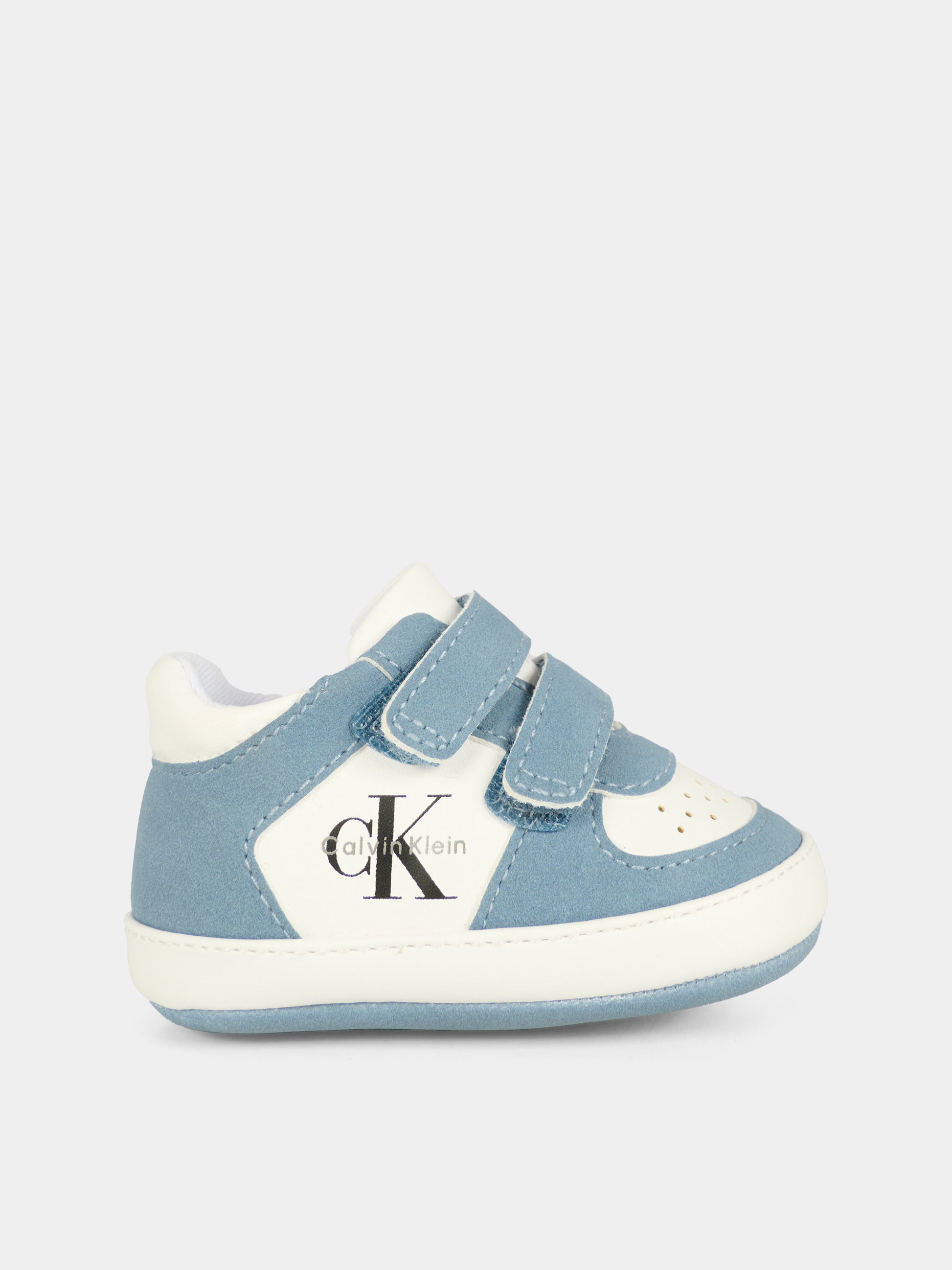 Sneakers blu per neonato con logo,Calvin Klein Kids,V0B9 83146 1755A357