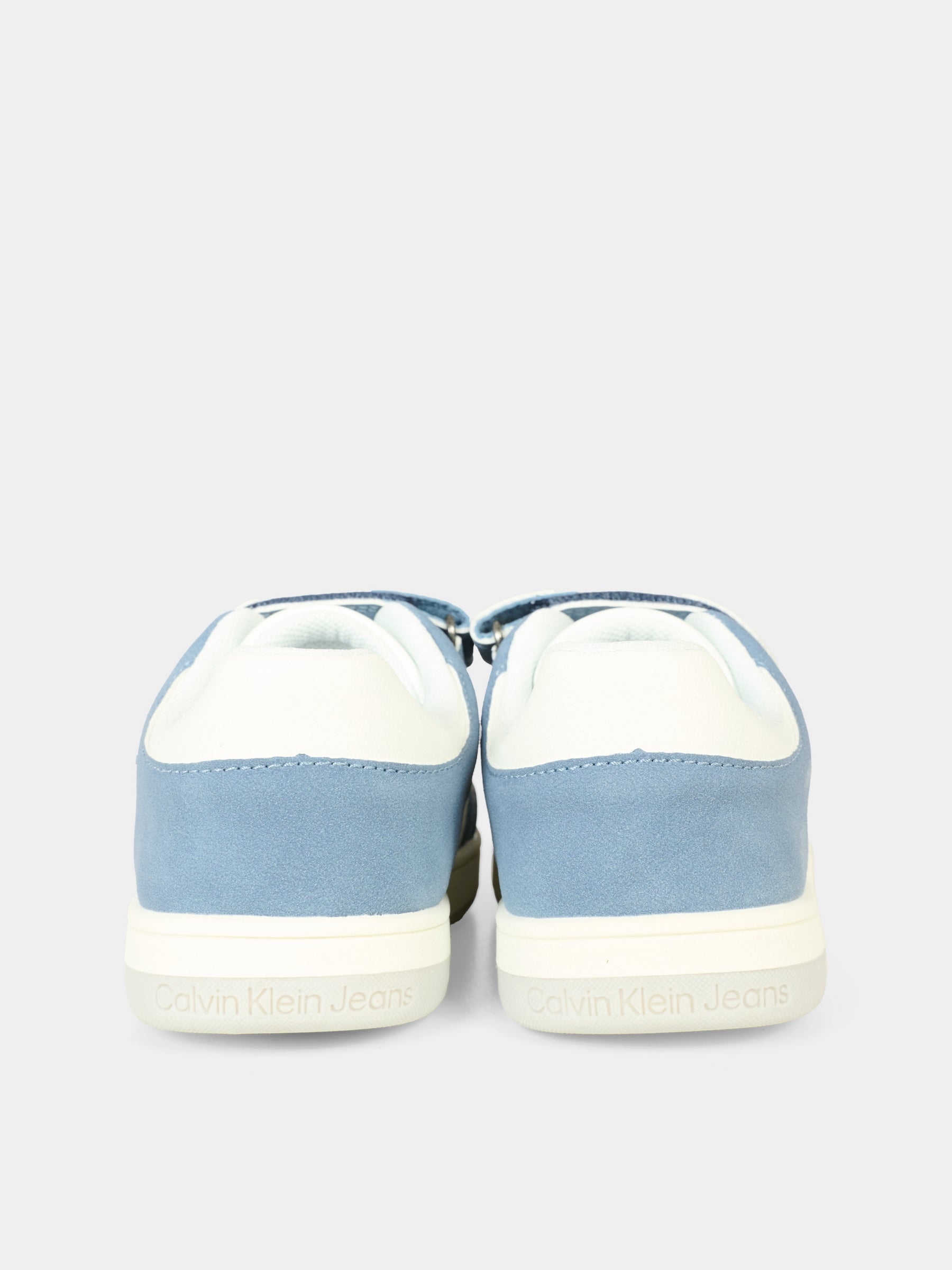 Sneakers bianche e azzurre per bambino con logo,Calvin Klein Kids,V1X9 83149 1269A357