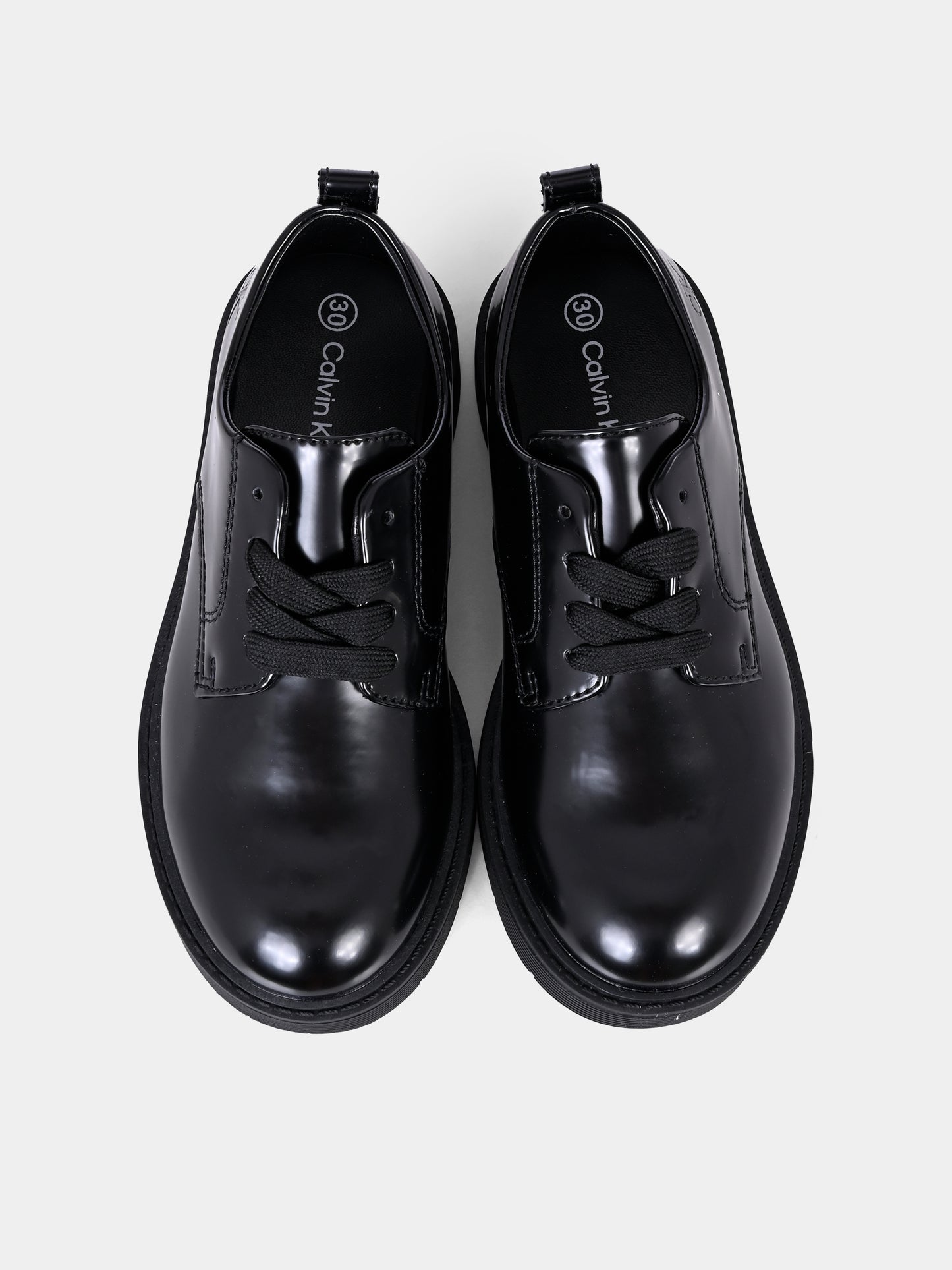 Stringate nere per bambino con logo,Calvin Klein Kids,V3X4 83182 1453999