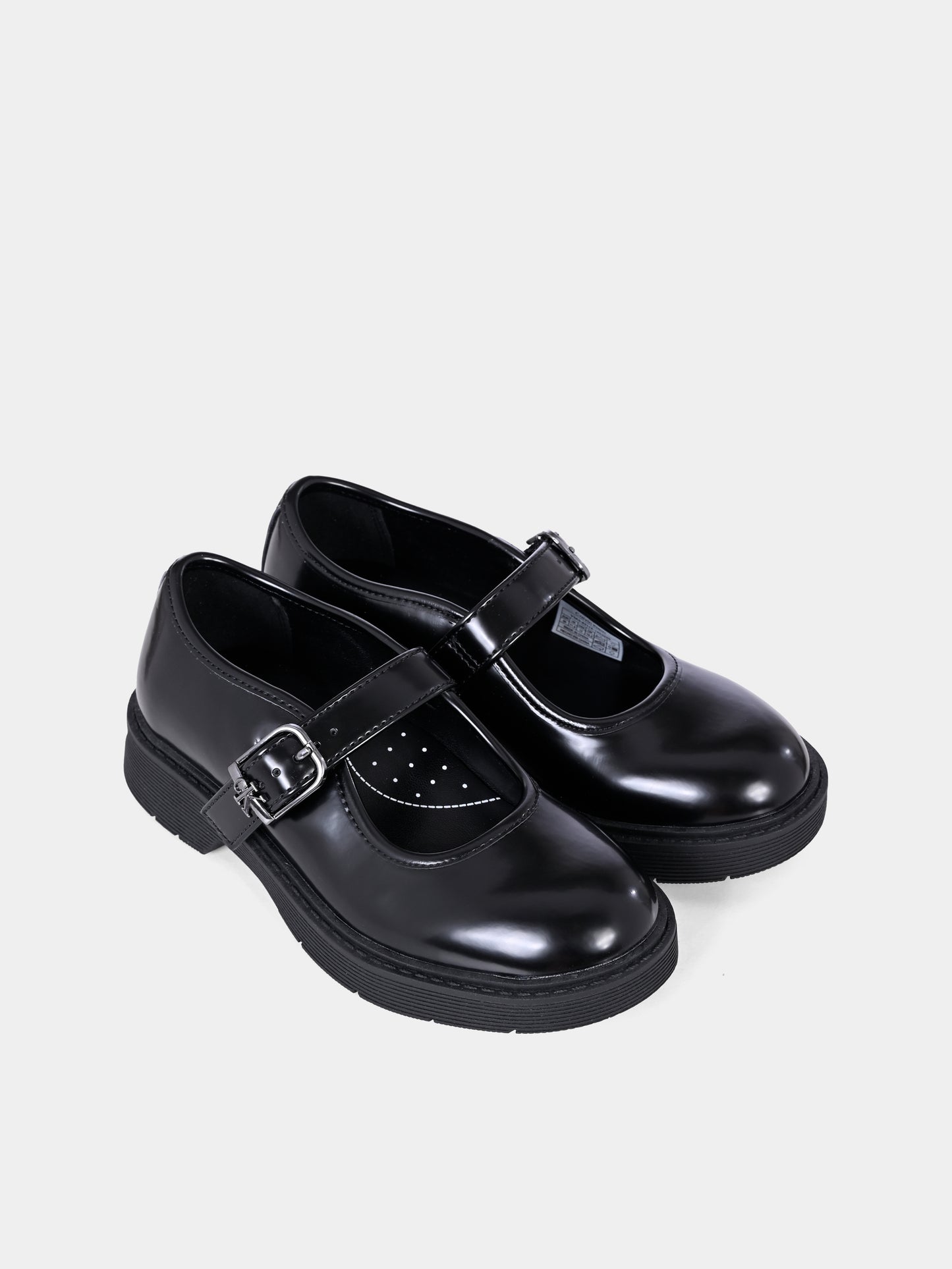 Ballerine nere per bambina con logo,Calvin Klein Kids,V3A3 83114 1453999