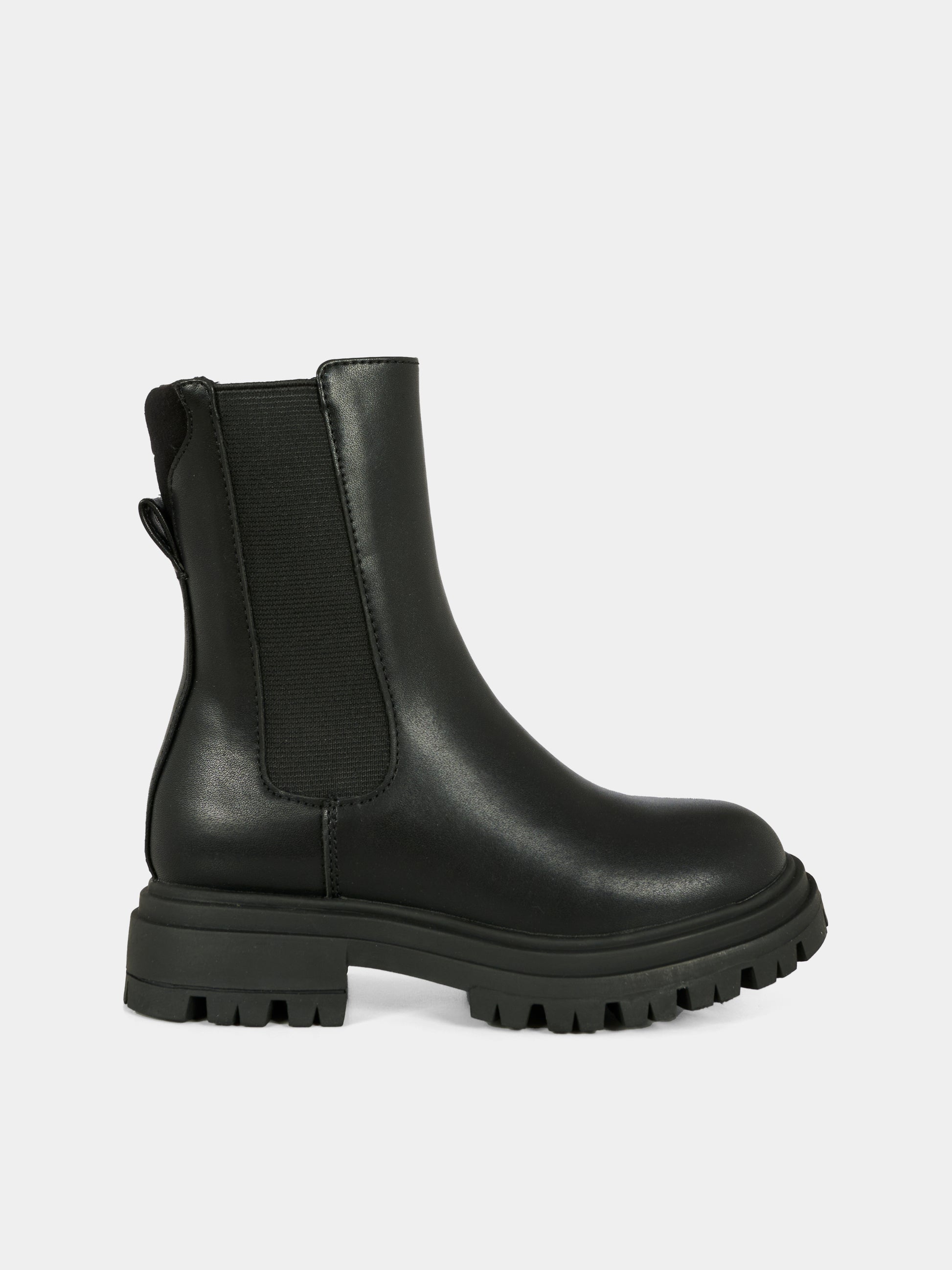 Stivali neri per bambina con logo,Calvin Klein Kids,V3A5 83121 1464999