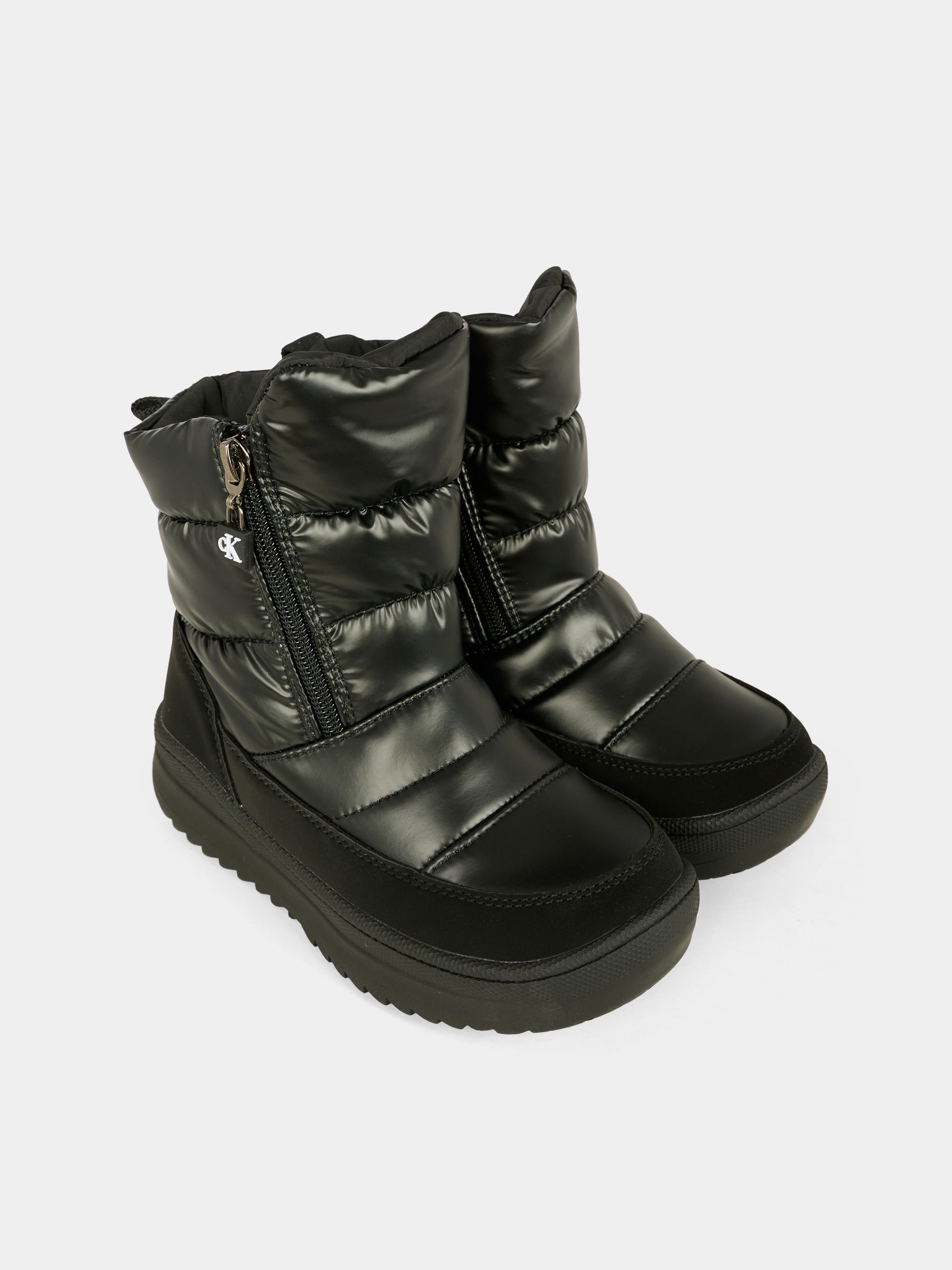 Stivali da neve neri per bambini,Calvin Klein Kids,V3A5 83140 1862999