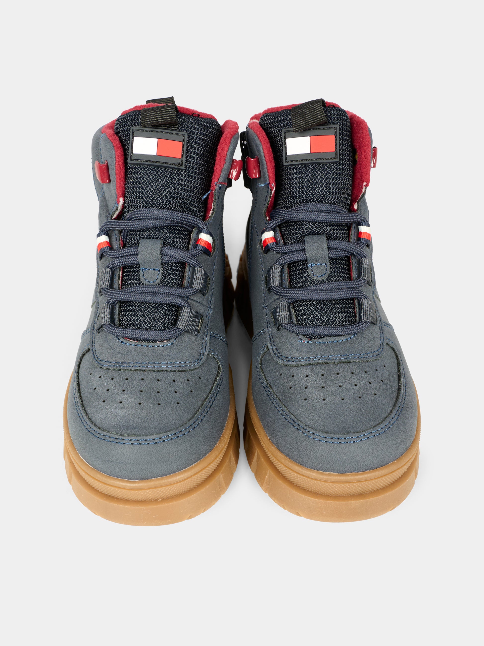 Stivaletti blu per neonato e bambino con logo,Tommy Hilfiger Junior,T1X5 34127 1696800