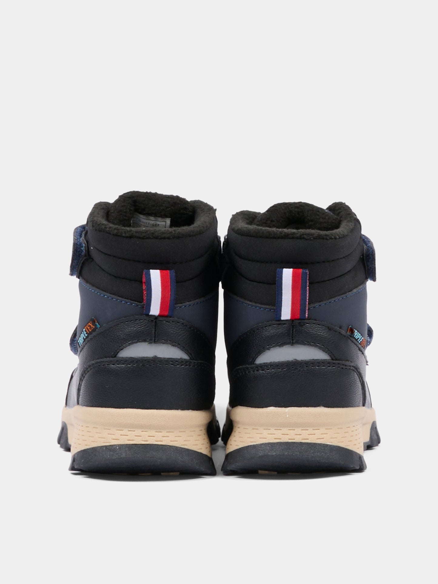 Stivaletti neri per bambino con logo,Tommy Hilfiger Junior,T1X5 34134 1592X656